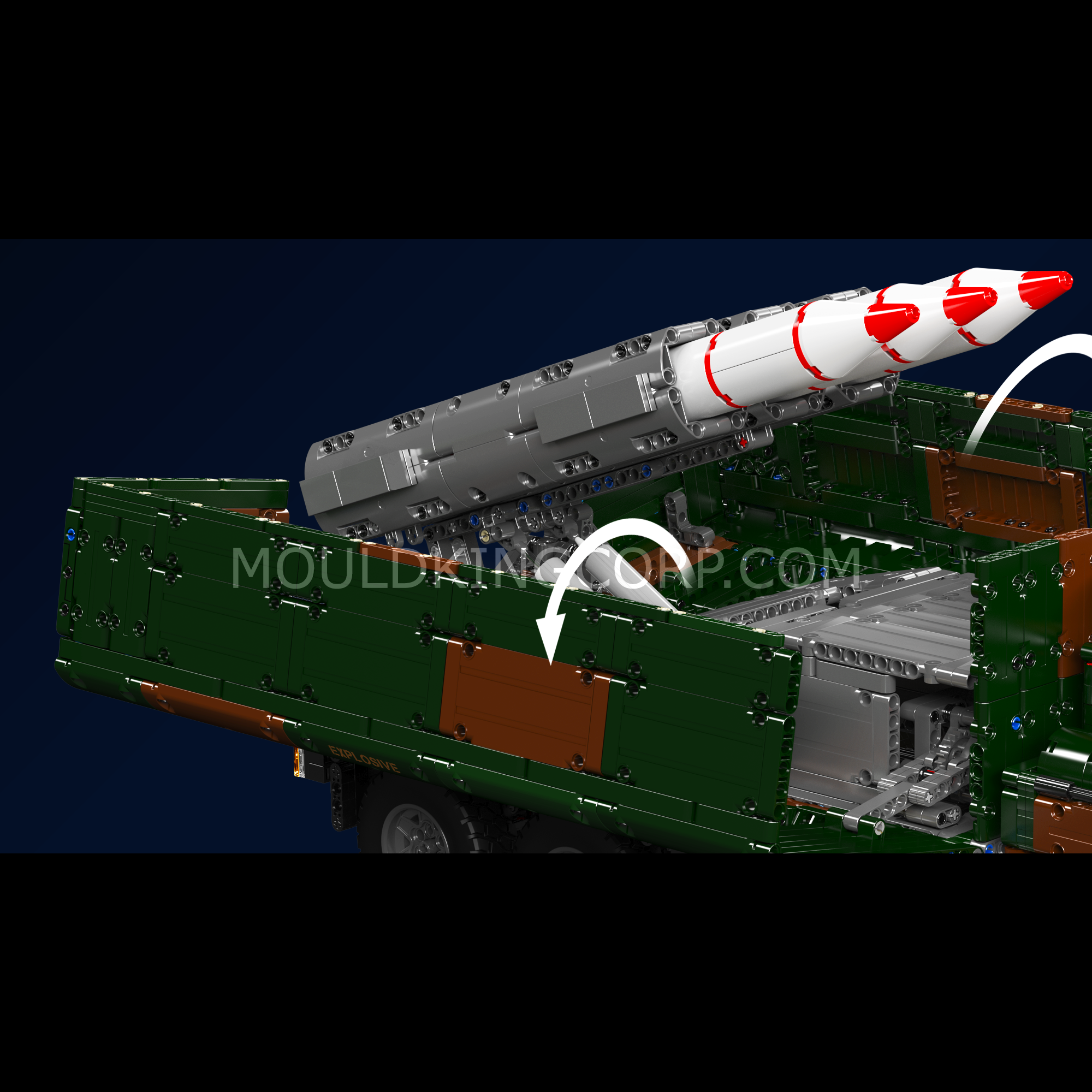20044/20045 8x4 RC Missile Truck Military Building Set | 3,594 Pcs - Image 10 of 12 | TheBrickTube