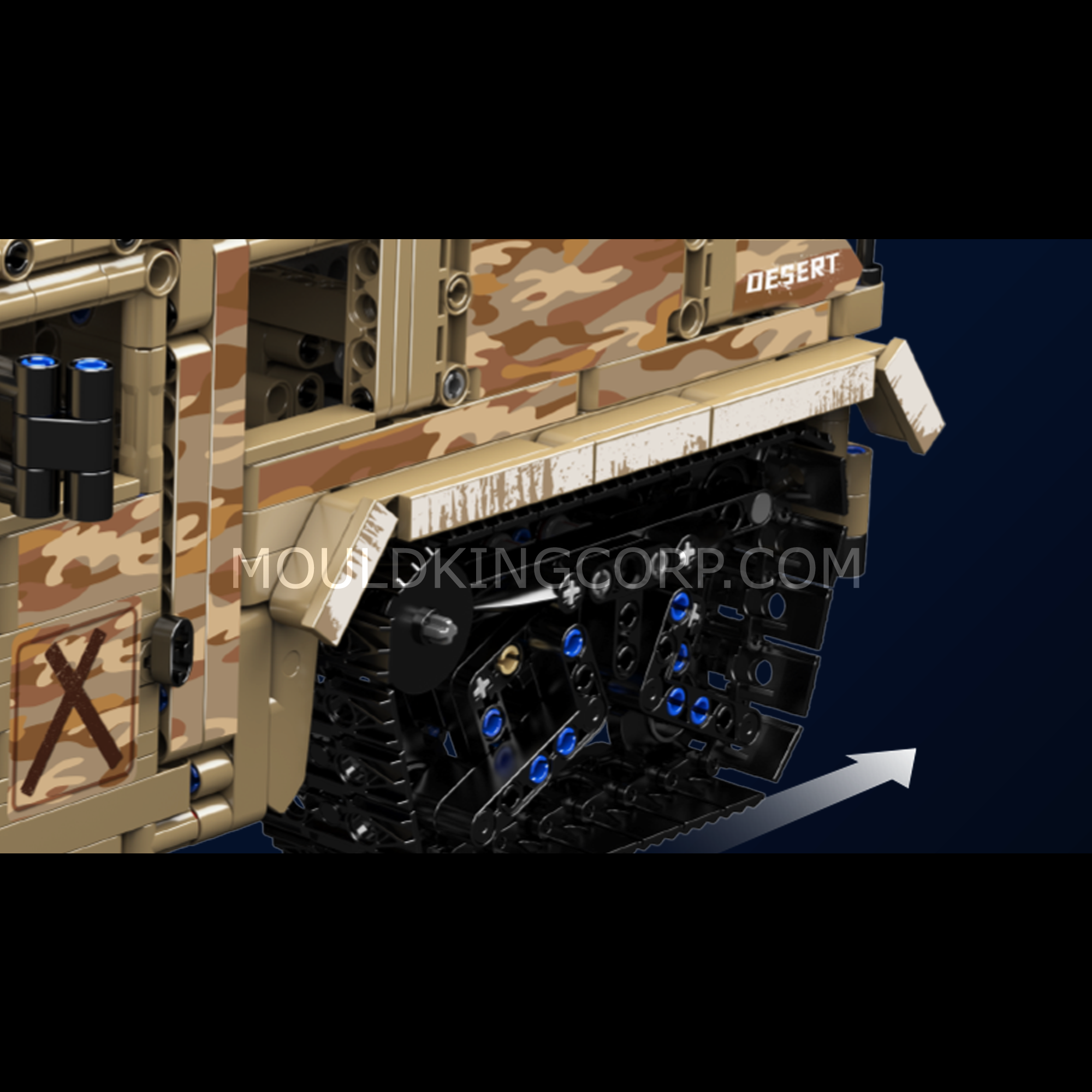 20047 Remote-Controlled Desert Tracked Humvee Building Set | 2,094 Pcs - Image 5 of 6 | TheBrickTube