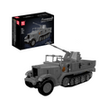20048 German 3.7cm Anti-Aircraft Half-Track Vehicle Building Set | 1,188 Pcs - Main Image | TheBrickTube