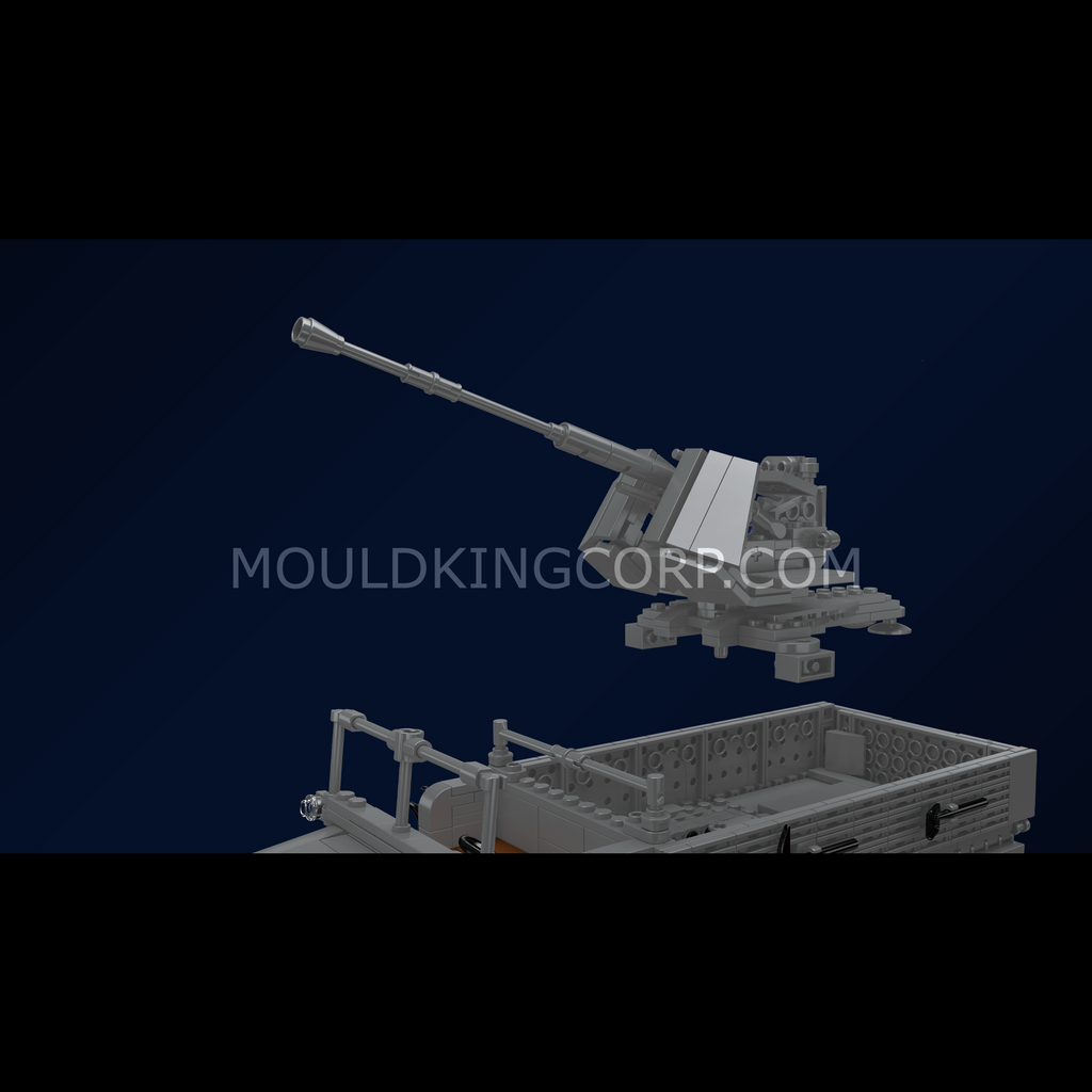 20048 German 3.7cm Anti-Aircraft Half-Track Vehicle Building Set | 1,188 Pcs - Image 3 of 6 | TheBrickTube