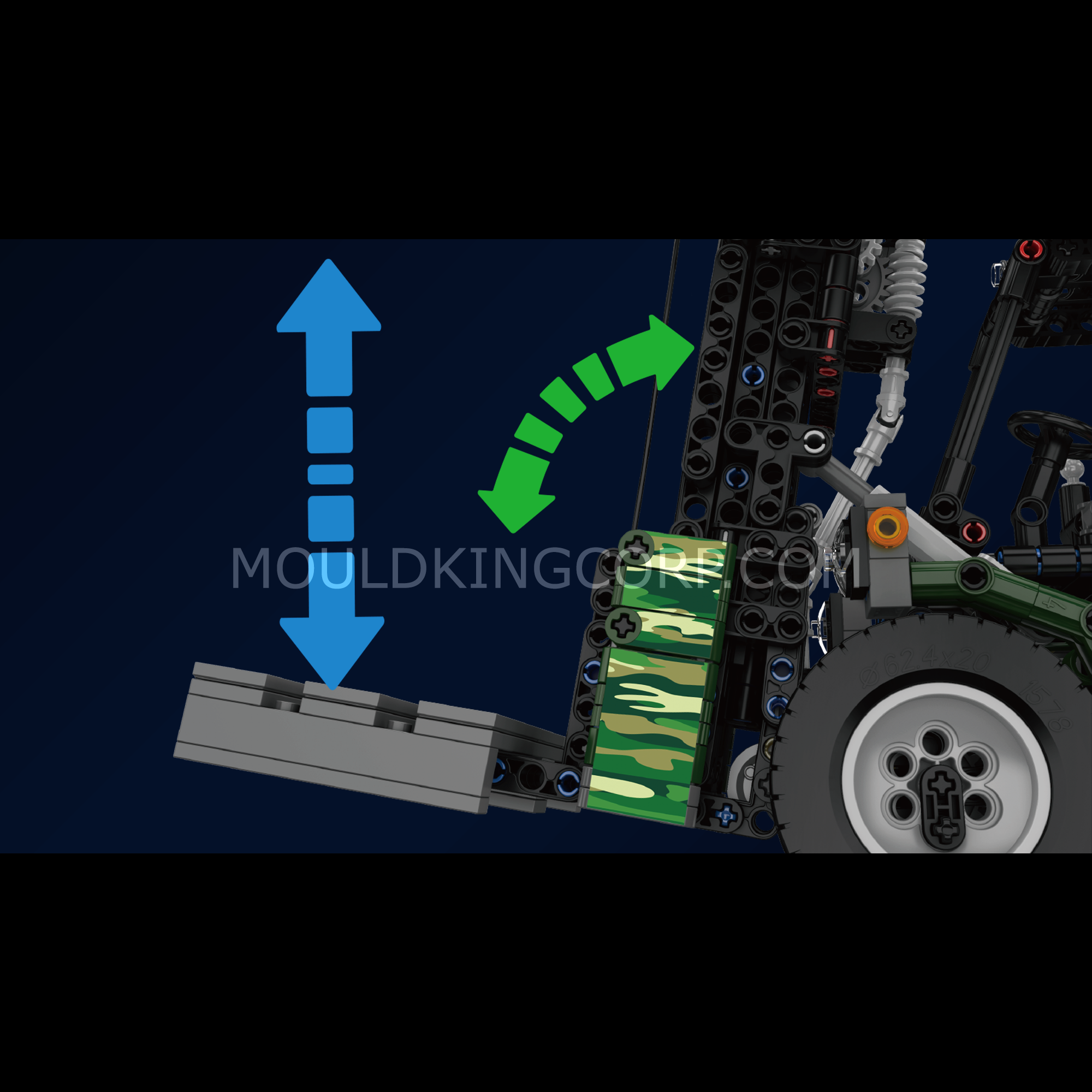 20050 All-Terrain Forklift Building Set | 1,312 PCS - Image 3 of 6 | TheBrickTube