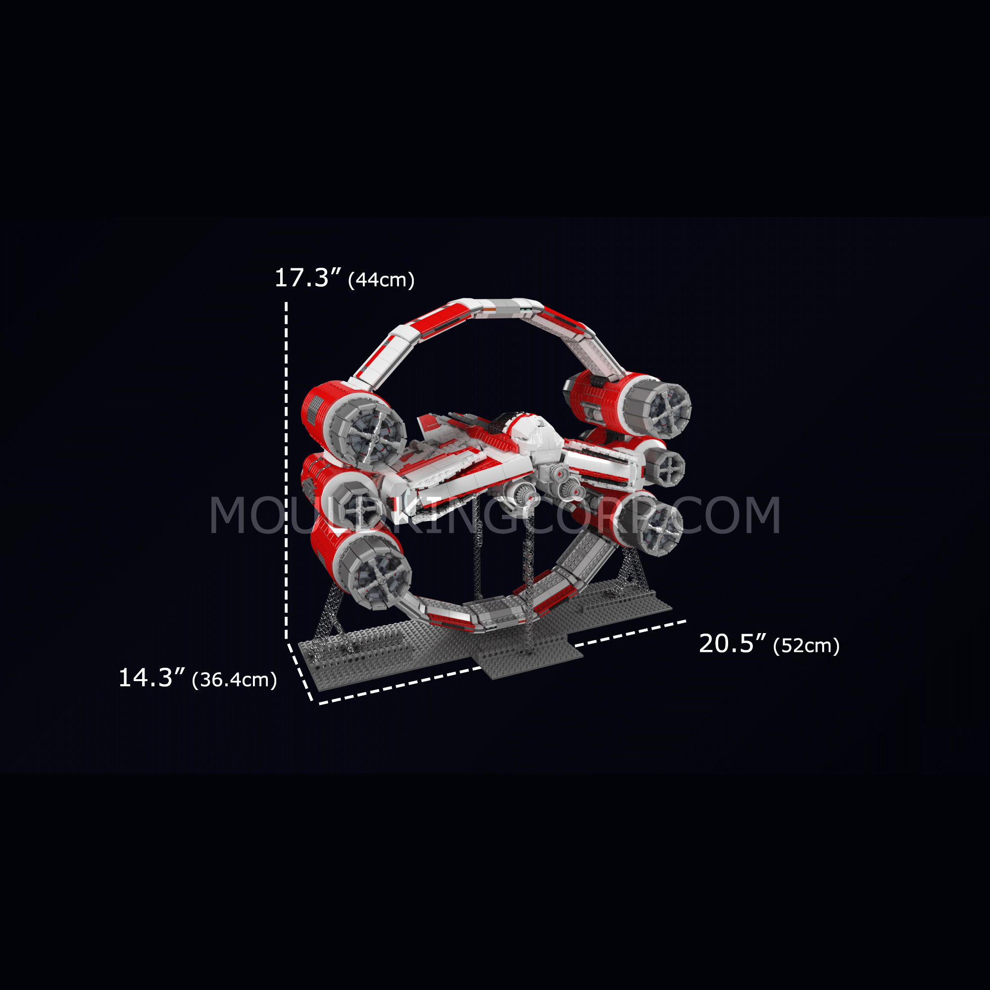 21047 Interstellar Ring Fighter Model Building Set | 6,003 PCS - Image 6 of 6 | TheBrickTube