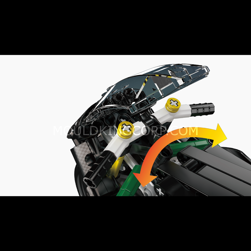 23002 HZ-R Motorcycle Model Building Set | 656 Pcs - Image 2 of 6 | TheBrickTube