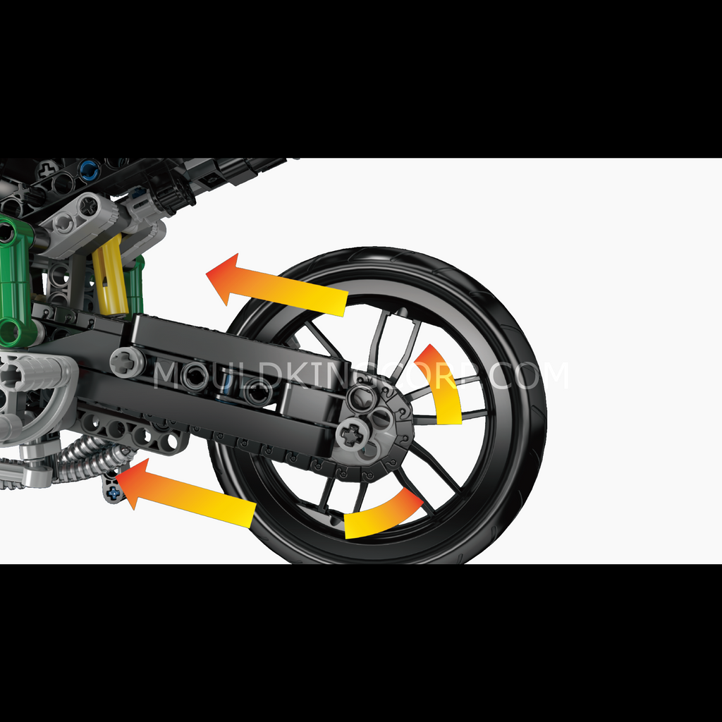 23002 HZ-R Motorcycle Model Building Set | 656 Pcs - Image 3 of 6 | TheBrickTube