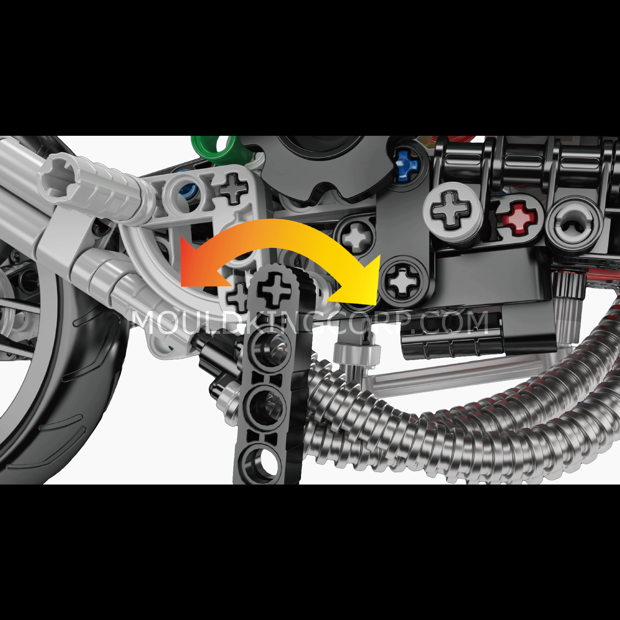 23002 HZ-R Motorcycle Model Building Set | 656 Pcs - Image 4 of 6 | TheBrickTube