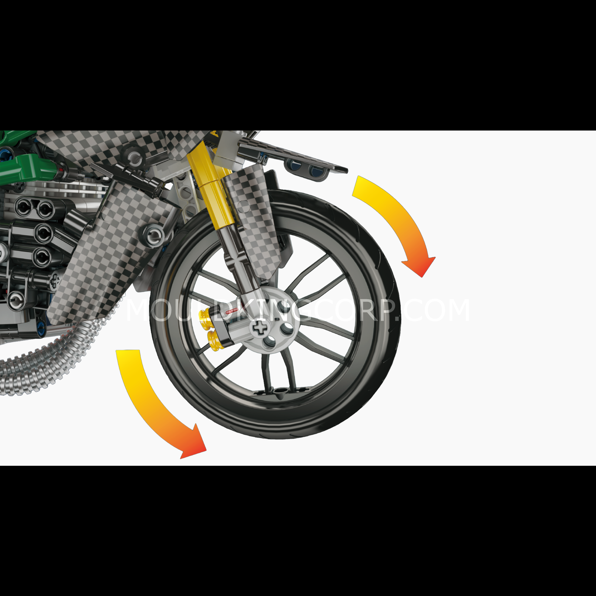 23002 HZ-R Motorcycle Model Building Set | 656 Pcs - Image 5 of 6 | TheBrickTube