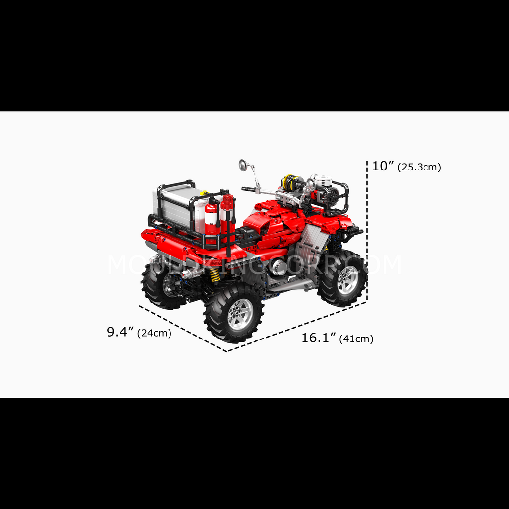 23003 ATV Firefighting Rescue Vehicle Building Set | 2,100 Pcs - Image 6 of 6 | TheBrickTube