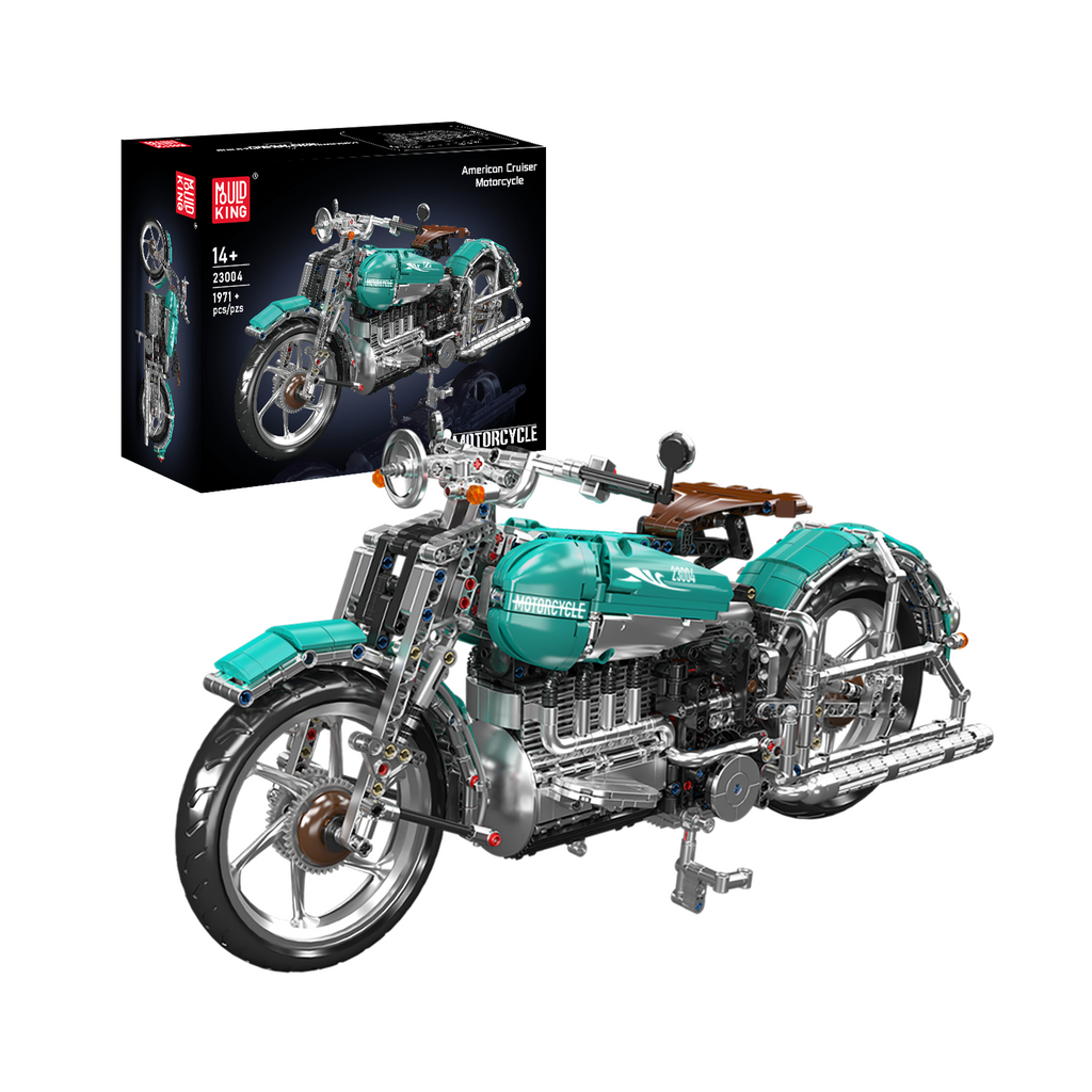 23004 American Cruiser Motorcycle Building Set | 1,971 Pcs - Main Image | TheBrickTube