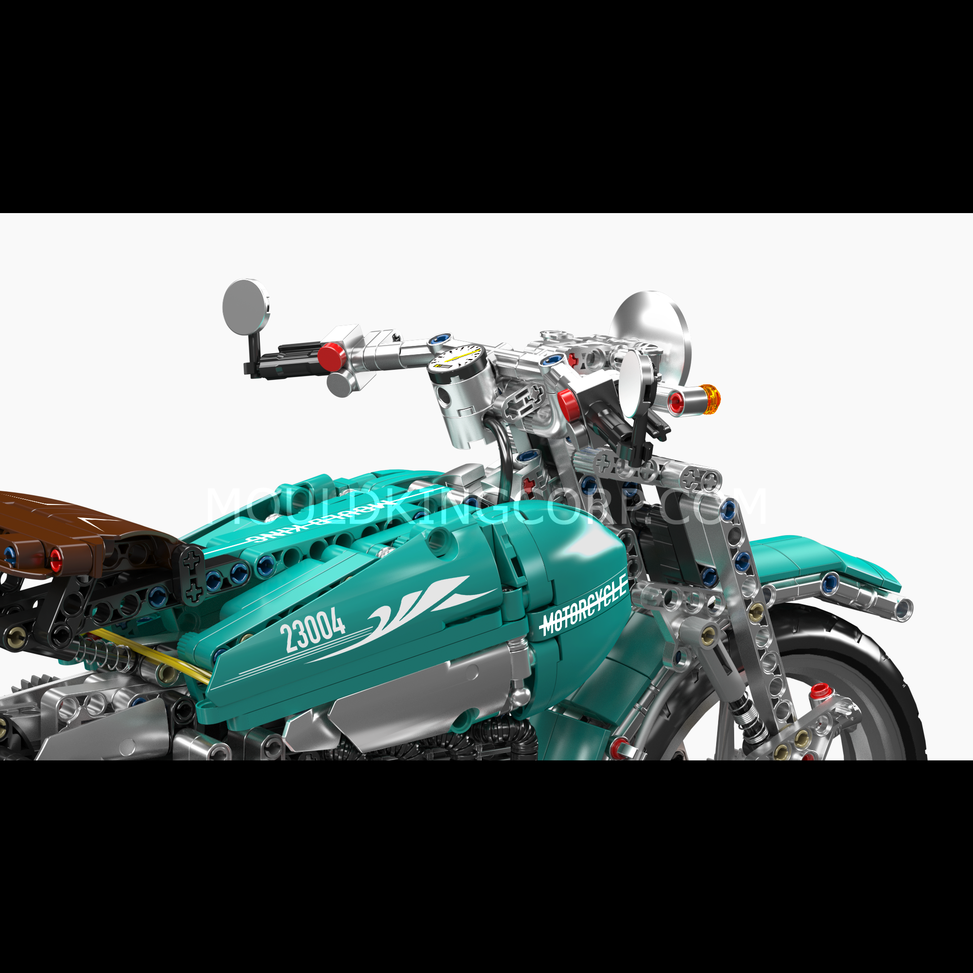 23004 American Cruiser Motorcycle Building Set | 1,971 Pcs - Image 2 of 6 | TheBrickTube