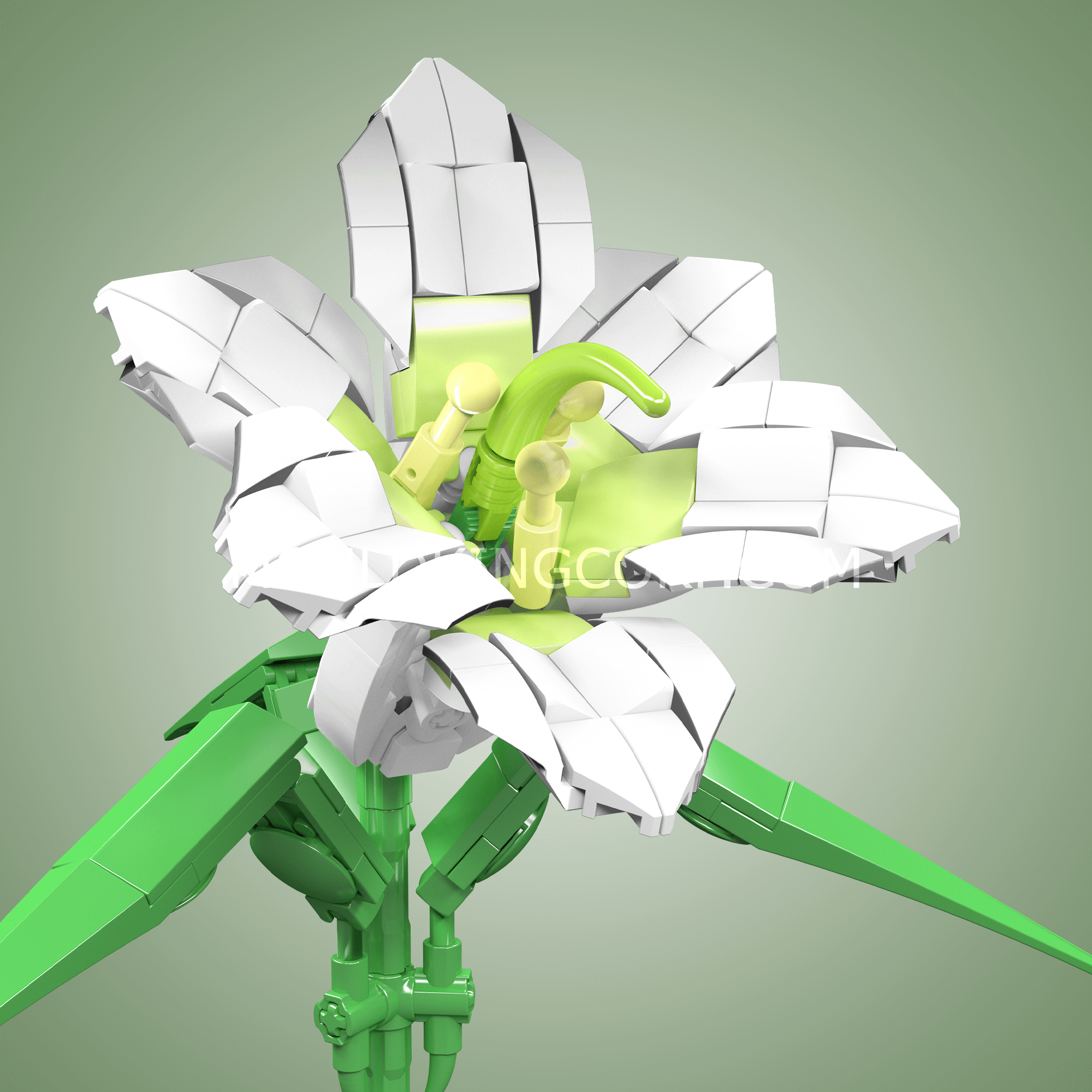 24001 Lily Flower Artificial Building Set | 178 PCS - Image 3 of 4 | TheBrickTube