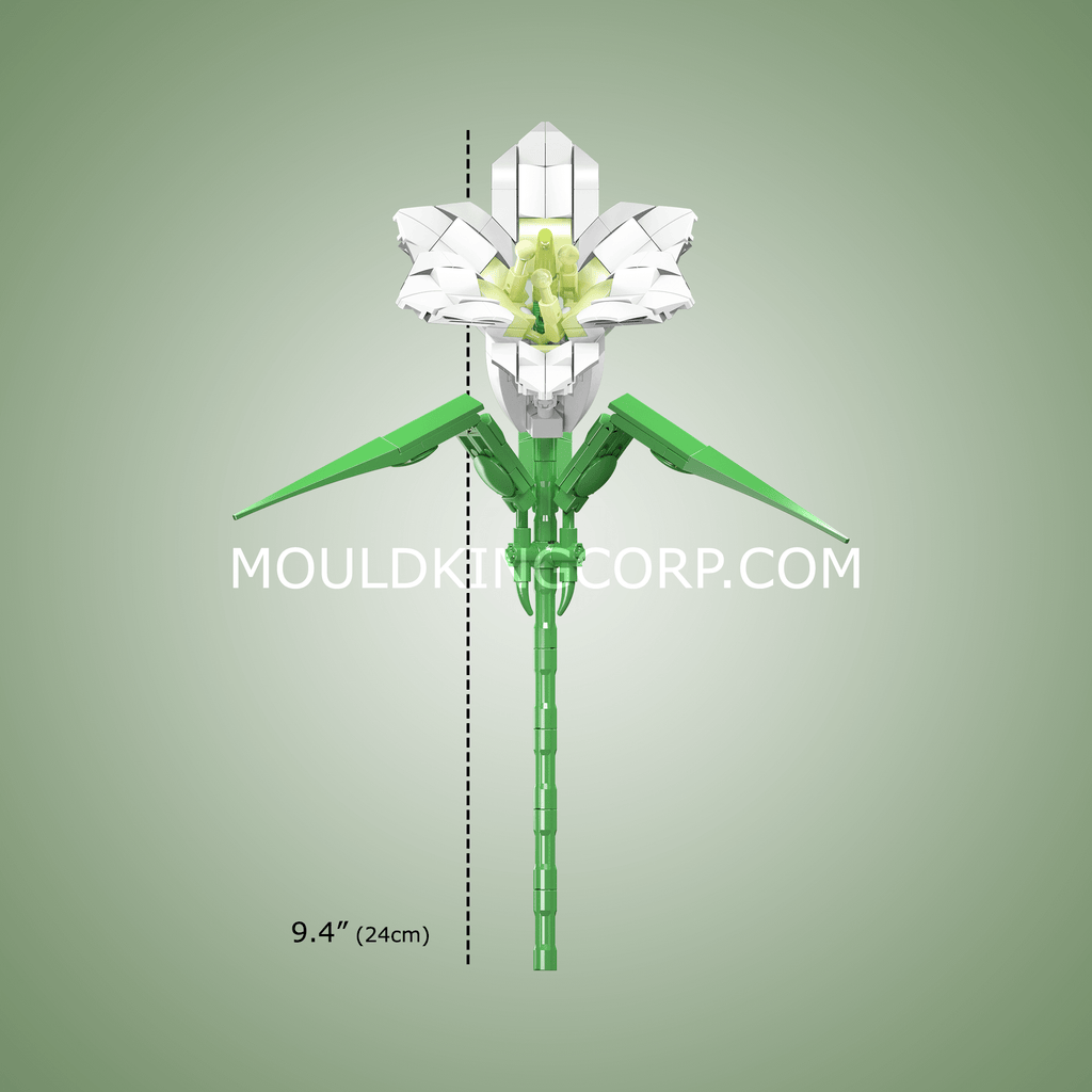 24001 Lily Flower Artificial Building Set | 178 PCS - Image 4 of 4 | TheBrickTube