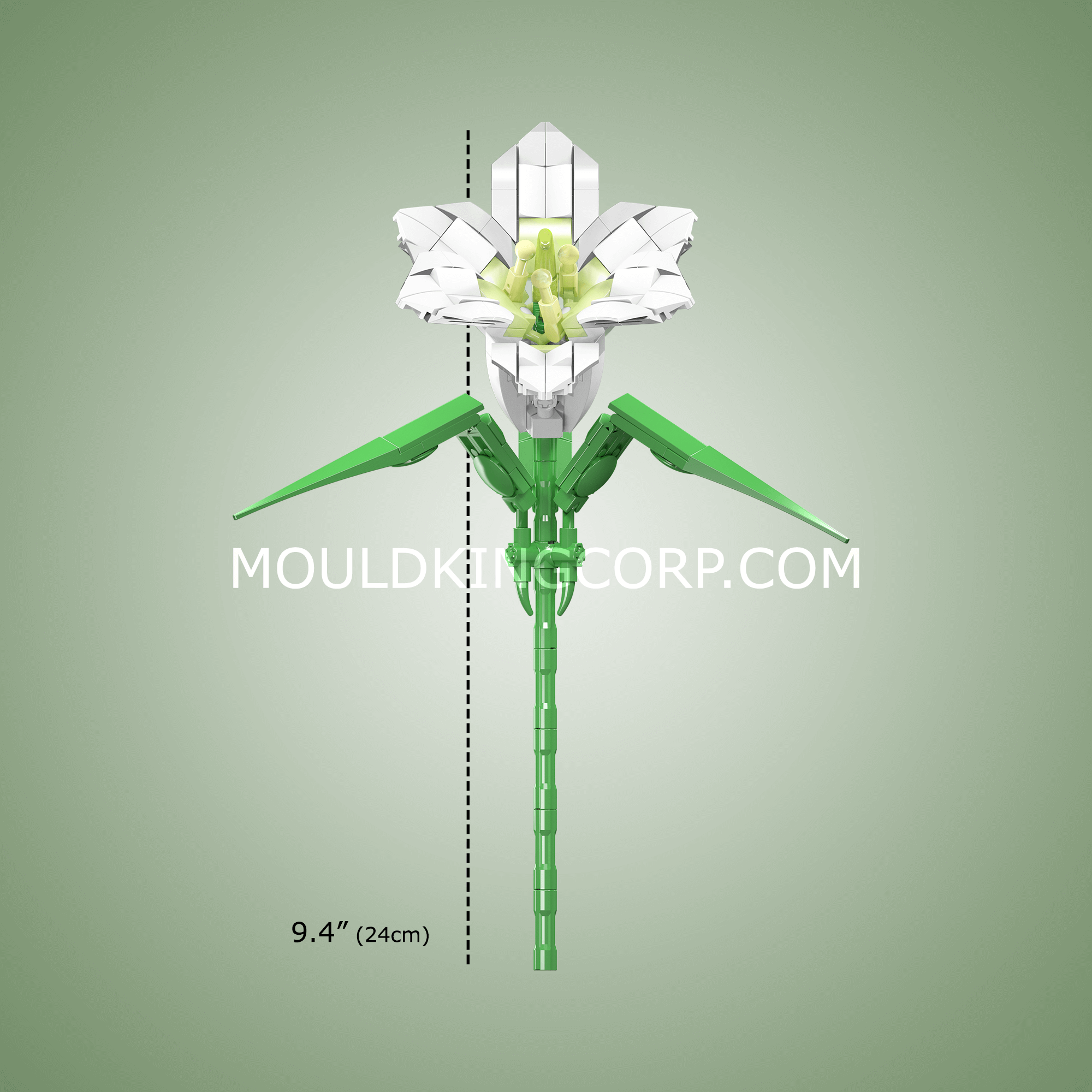 24001 Lily Flower Artificial Building Set | 178 PCS - Image 4 of 4 | TheBrickTube
