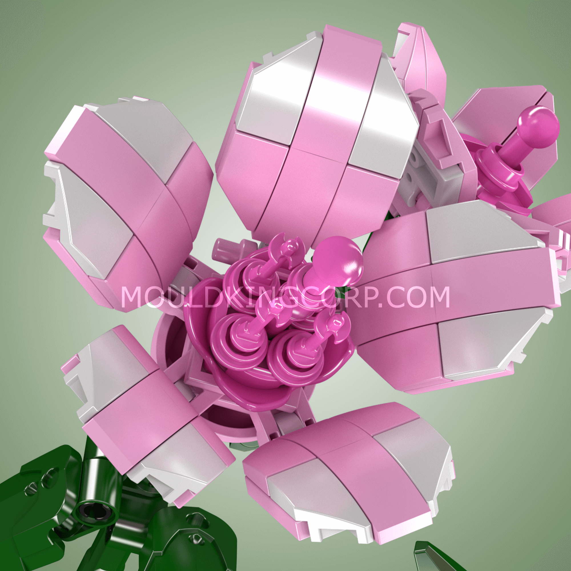 24002 Rhododendron Flower Building Set | 132 PCS - Image 3 of 4 | TheBrickTube