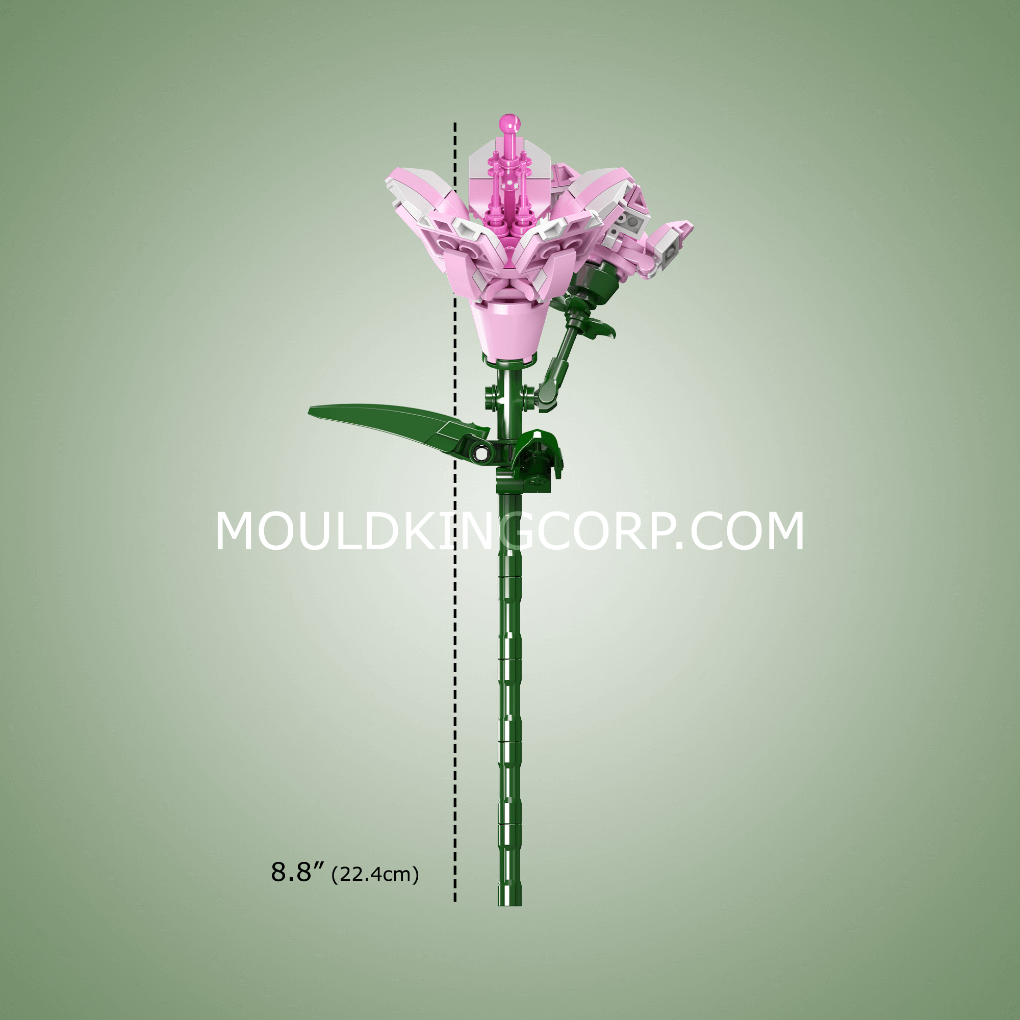 24002 Rhododendron Flower Building Set | 132 PCS - Image 4 of 4 | TheBrickTube