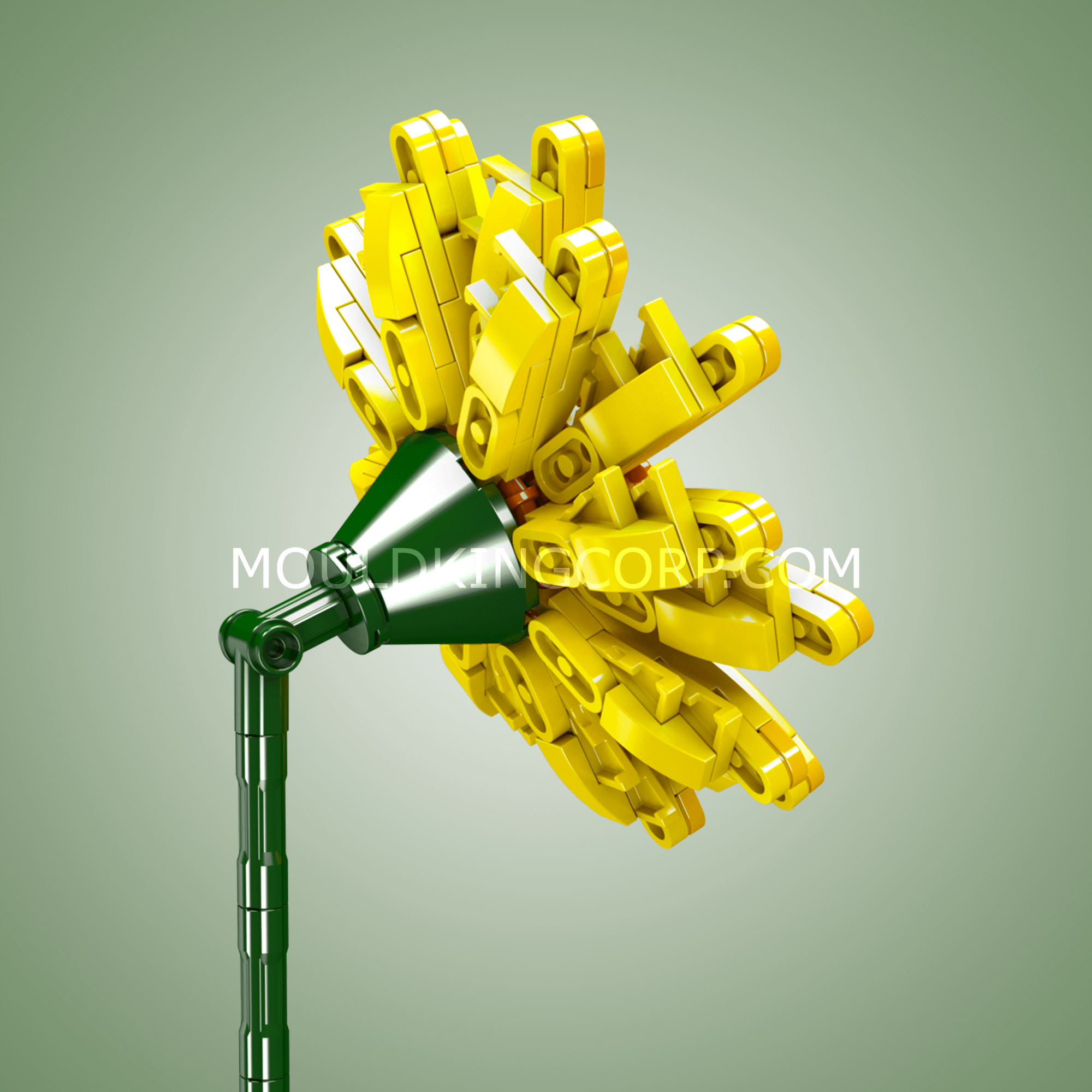 24003 Barberton Daisy Flower Building Kit | 180 PCS | Floral Building Blocks - Image 2 of 4 | TheBrickTube