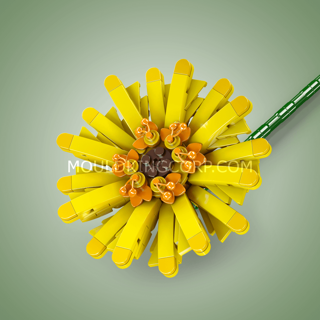 24003 Barberton Daisy Flower Building Kit | 180 PCS | Floral Building Blocks - Image 3 of 4 | TheBrickTube