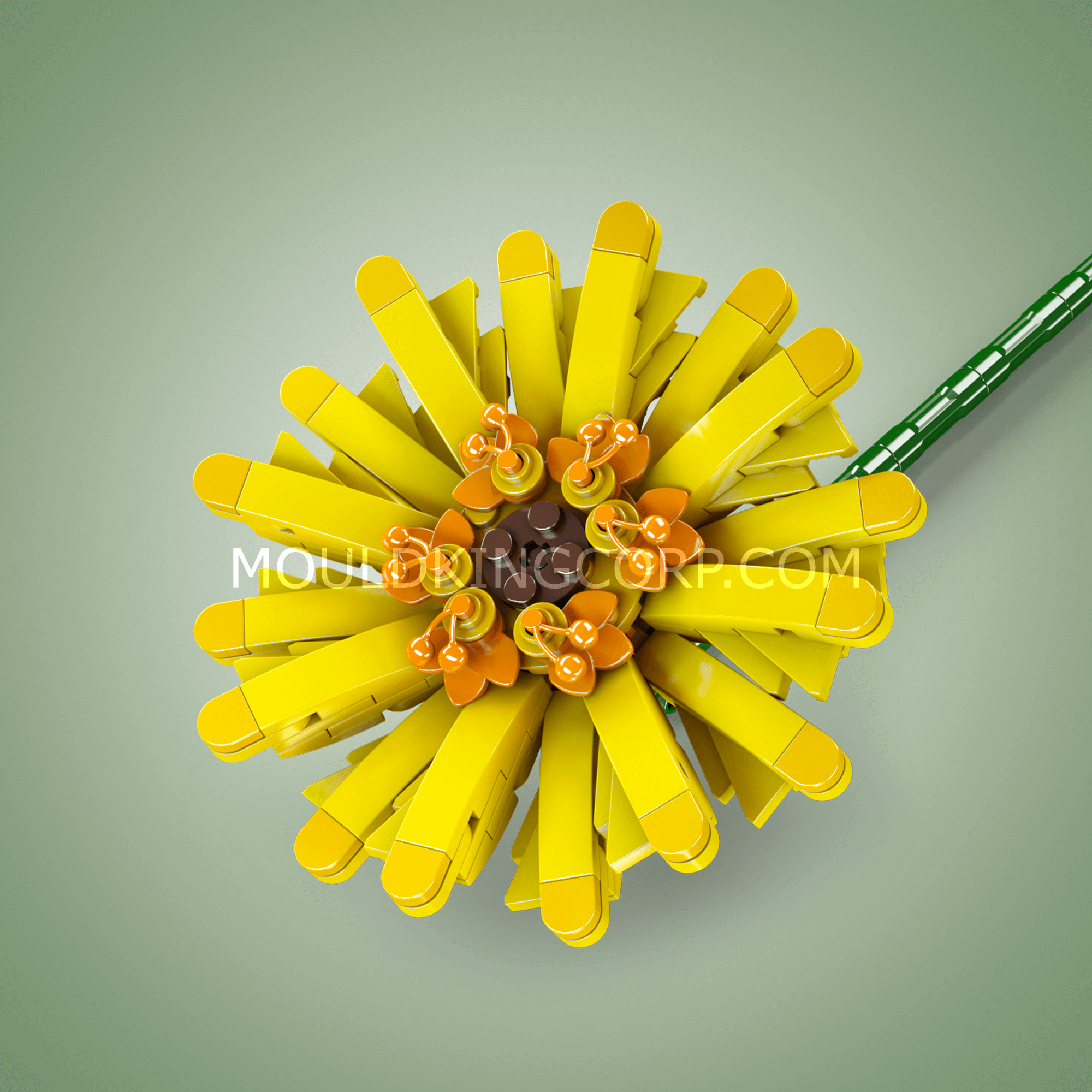 24003 Barberton Daisy Flower Building Kit | 180 PCS | Floral Building Blocks - Image 3 of 4 | TheBrickTube