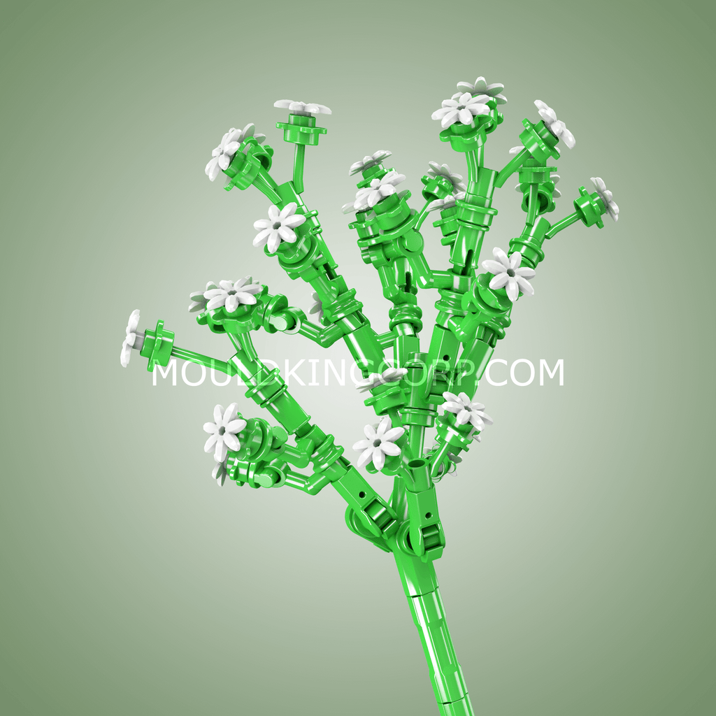 24004 Babysbreath Flower Decor Building Set | 144 PCS - Image 2 of 4 | TheBrickTube