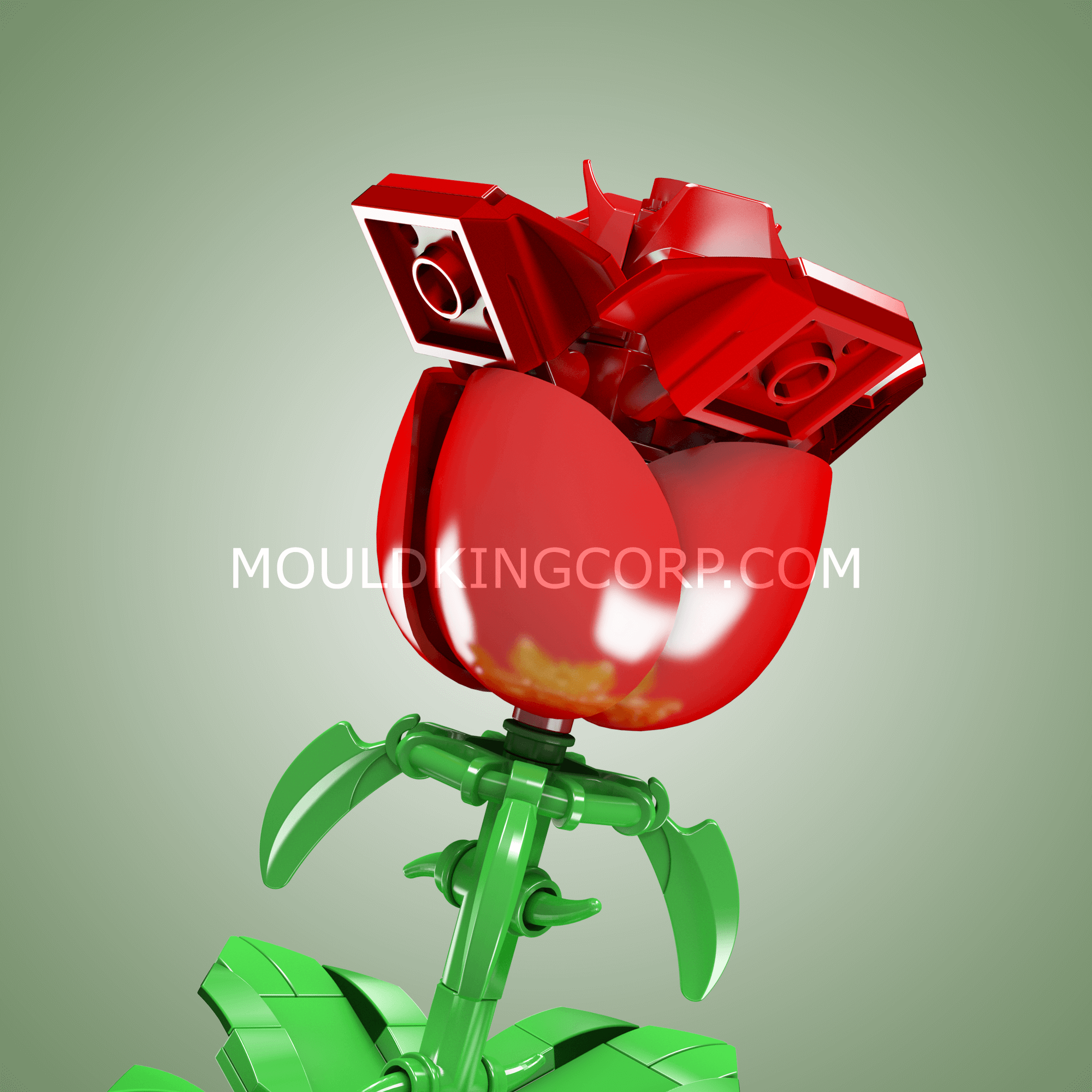 24005 Rose Artificial Decor Plant Building Set | 131 PCS - Image 2 of 4 | TheBrickTube