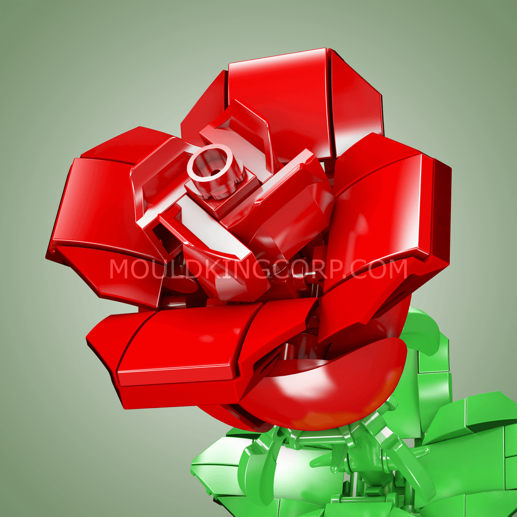 24005 Rose Artificial Decor Plant Building Set | 131 PCS - Image 3 of 4 | TheBrickTube