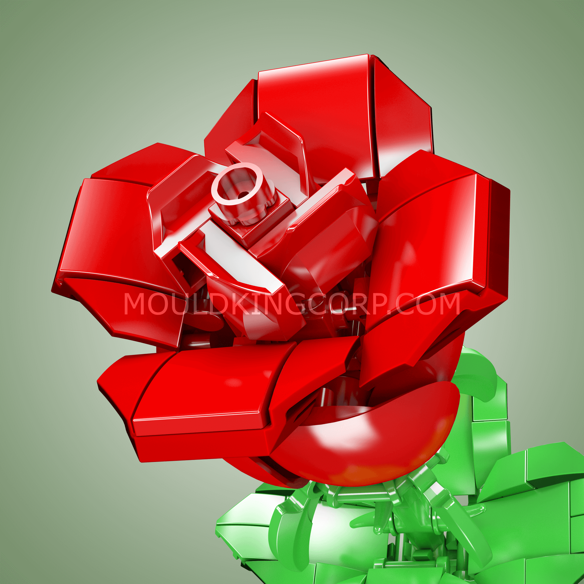 24005 Rose Artificial Decor Plant Building Set | 131 PCS - Image 3 of 4 | TheBrickTube