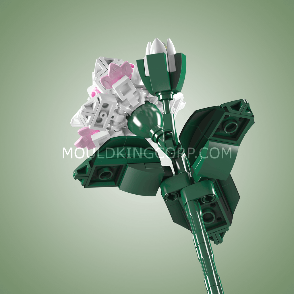 24007 Camellia Flower Decor Building Set | 127 PCS - Image 2 of 4 | TheBrickTube