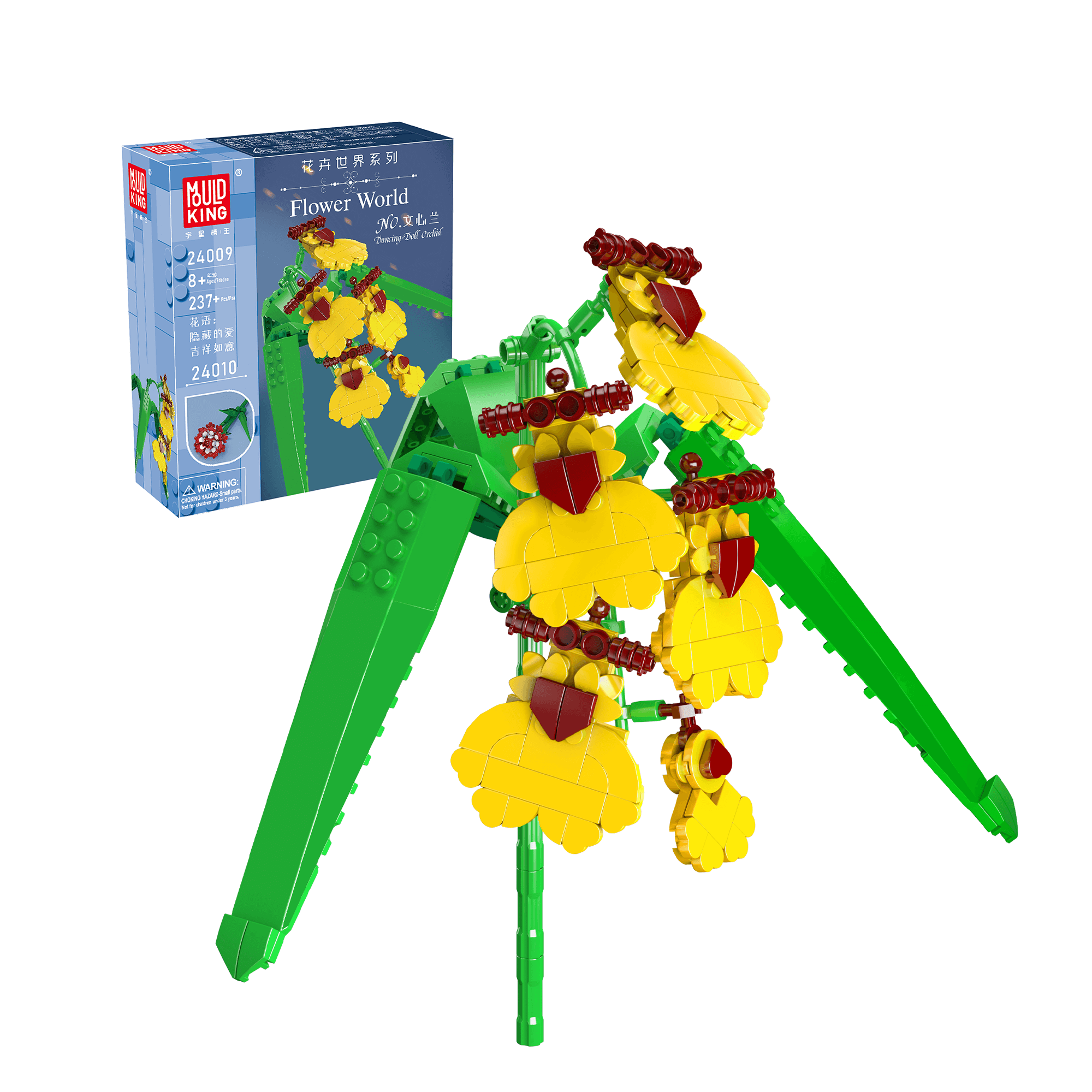 24009 Dancing Lady Orchid Building Set | 237 PCS - Main Image | TheBrickTube