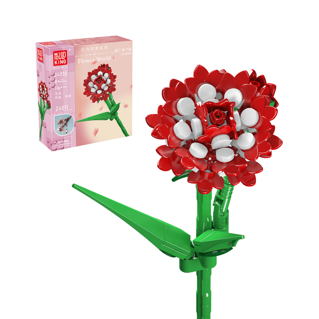 24010 Carnation Flower Decor Building Set | 116 PCS - Main Image | TheBrickTube