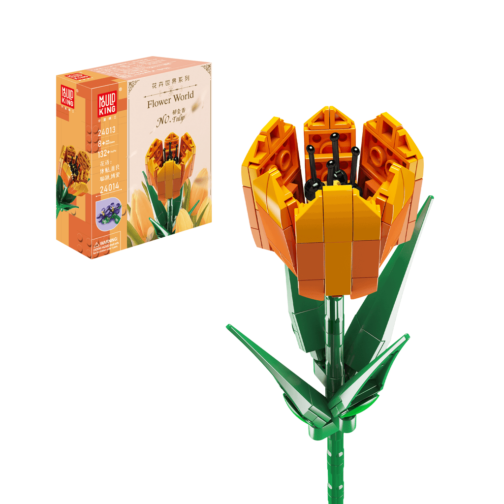 24013 Tulip Flower Artifical Building Set | 132 PCS - Main Image | TheBrickTube