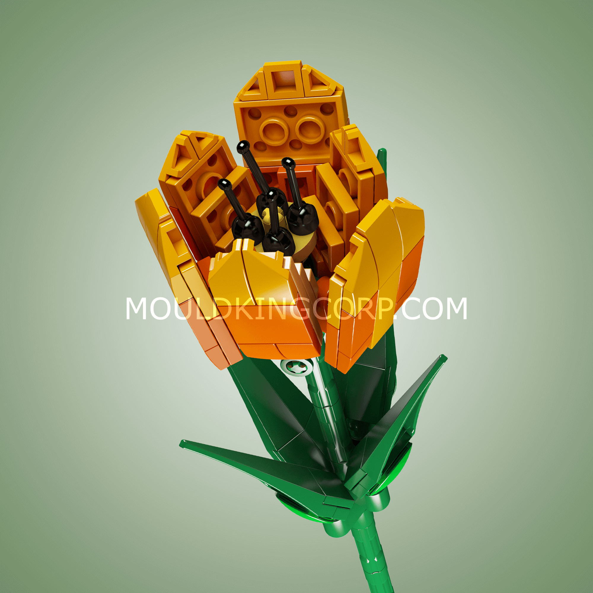 24013 Tulip Flower Artifical Building Set | 132 PCS - Image 2 of 4 | TheBrickTube