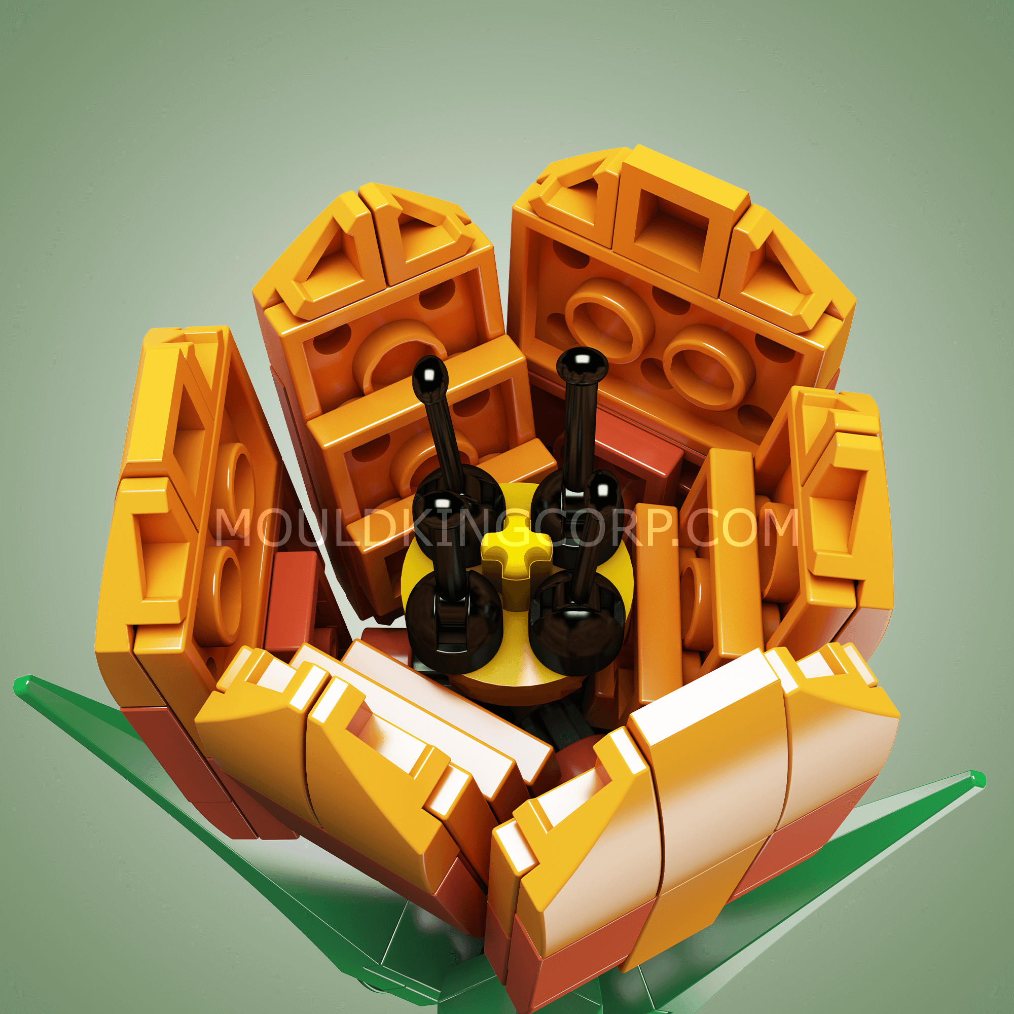 24013 Tulip Flower Artifical Building Set | 132 PCS - Image 3 of 4 | TheBrickTube