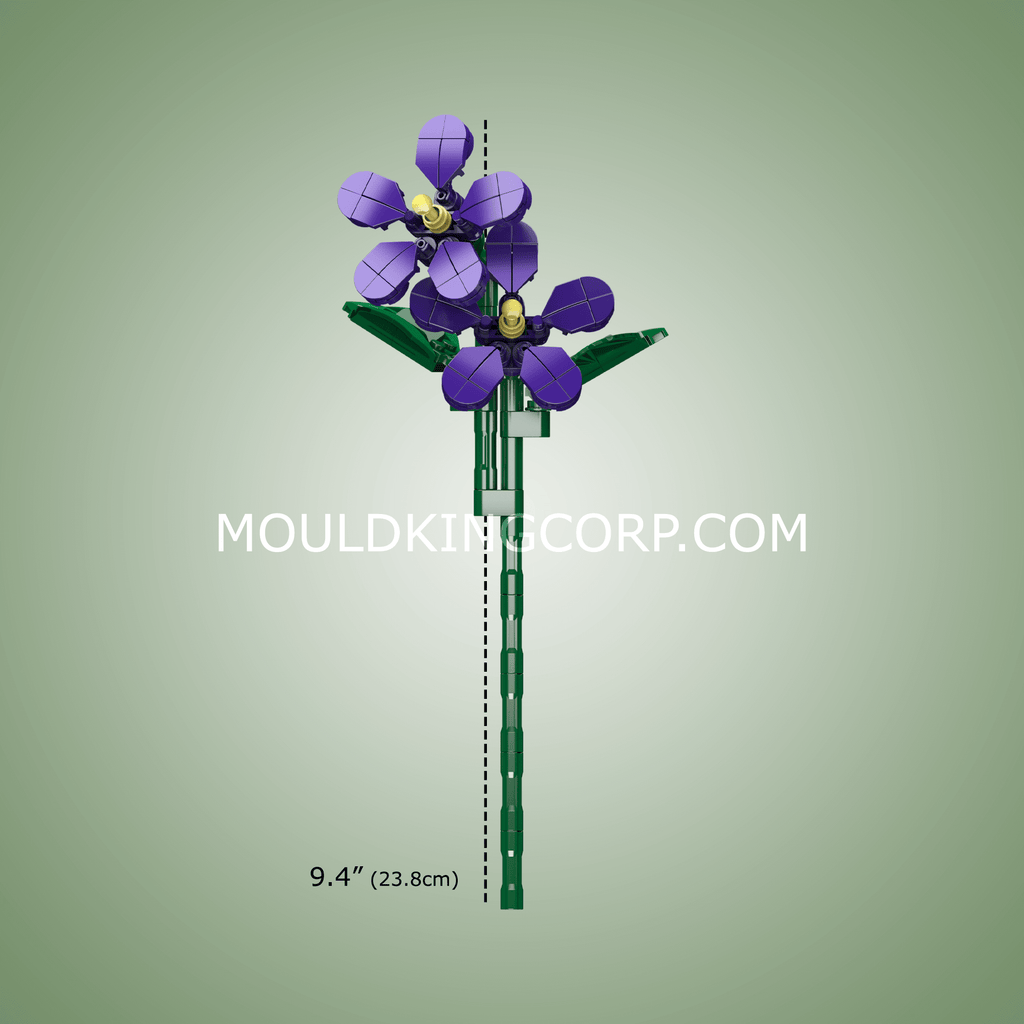 24014 Violets Flower Artifical Building Set | 145 PCS - Image 4 of 4 | TheBrickTube