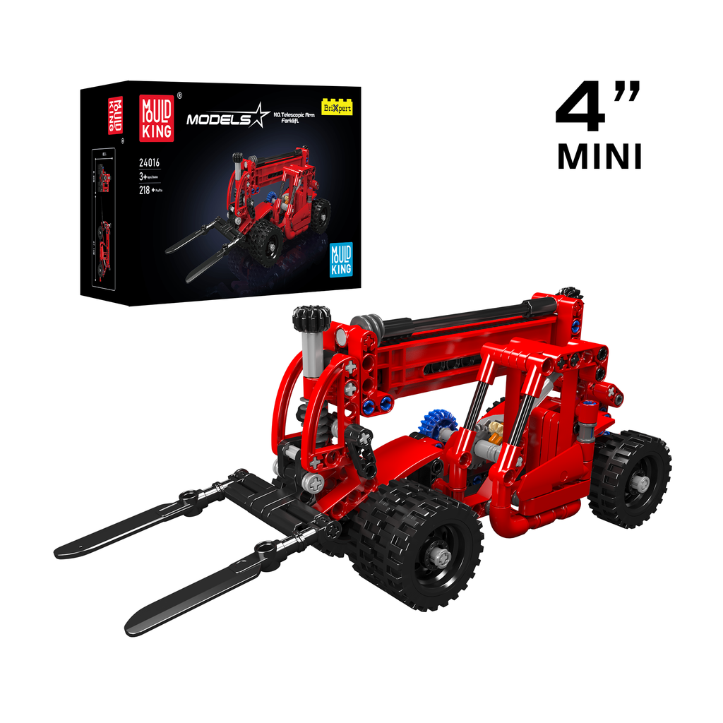 24016 Telehandler Building Toy Set | 218 PCS | Modular Building Blocks - Main Image | TheBrickTube