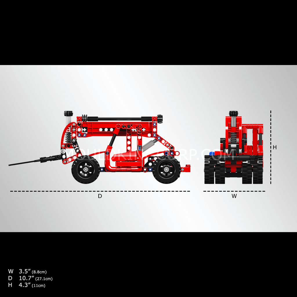 24016 Telehandler Building Toy Set | 218 PCS | Modular Building Blocks - Image 5 of 5 | TheBrickTube