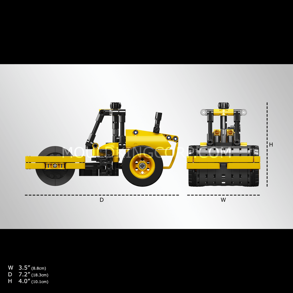 24019 Road Roller Construction Building Toy Set | 223 PCS - Image 5 of 5 | TheBrickTube