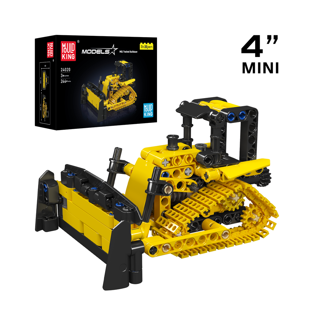 24020 Crawler Bulldozer Building Toy Set | 244 PCS | Building Blocks Set - Main Image | TheBrickTube