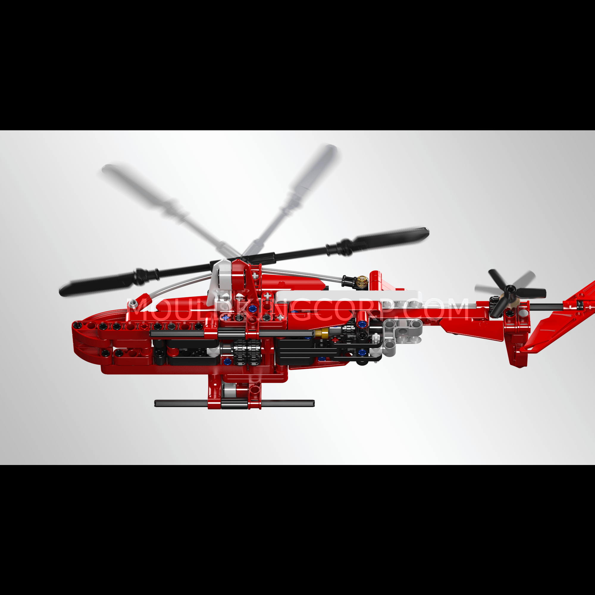 24022 Sparrow Helicopter Building Toy Set | 266 PCS | Military Building Blocks - Image 4 of 5 | TheBrickTube