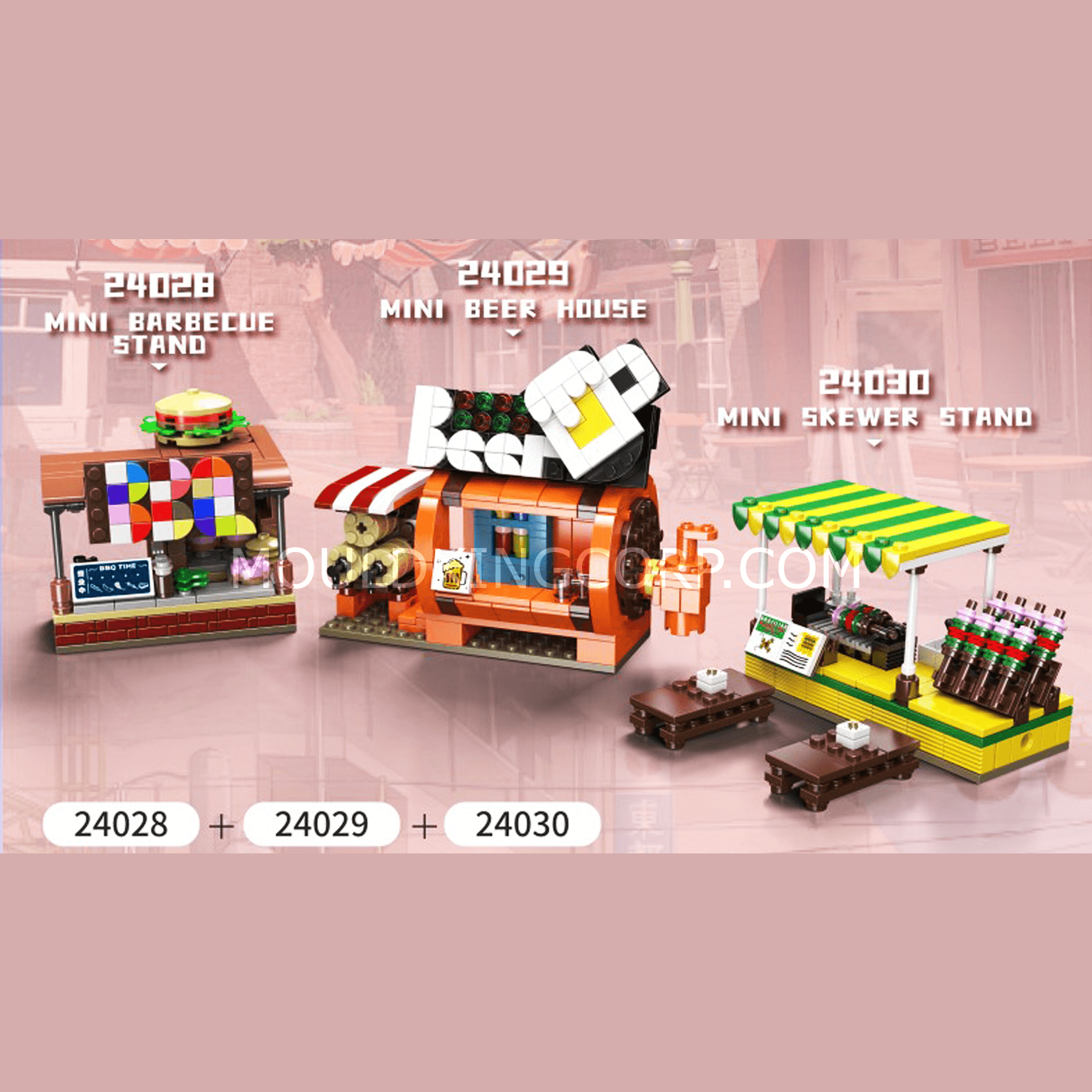 24034 Coffee Shop & Newsstand Building Set | 265 Pcs - Image 7 of 8 | TheBrickTube