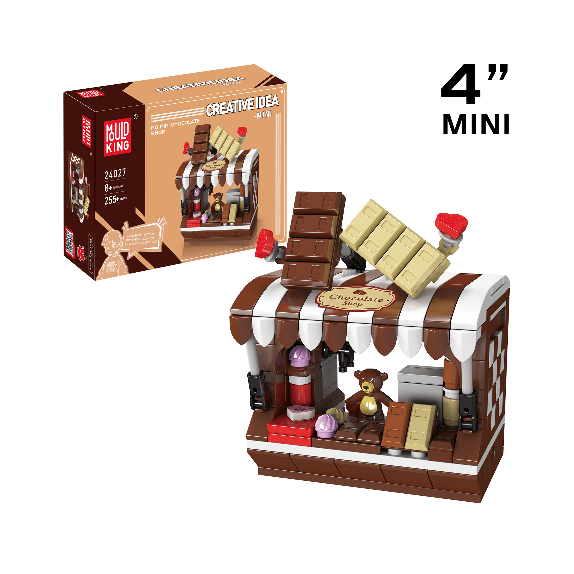 24027 Chocolate Shop Building Toy Set | 255 Pcs | Modular Building Blocks - Main Image | TheBrickTube