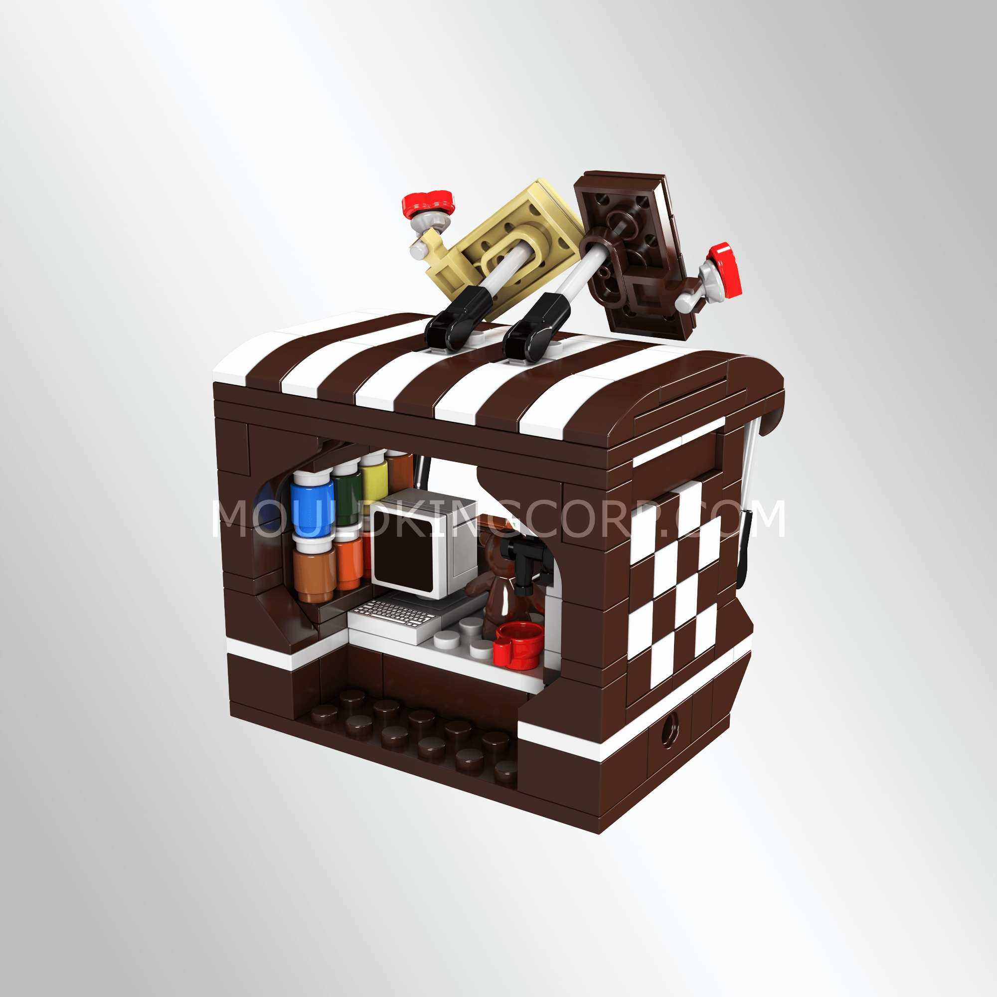 24027 Chocolate Shop Building Toy Set | 255 Pcs | Modular Building Blocks - Image 3 of 8 | TheBrickTube