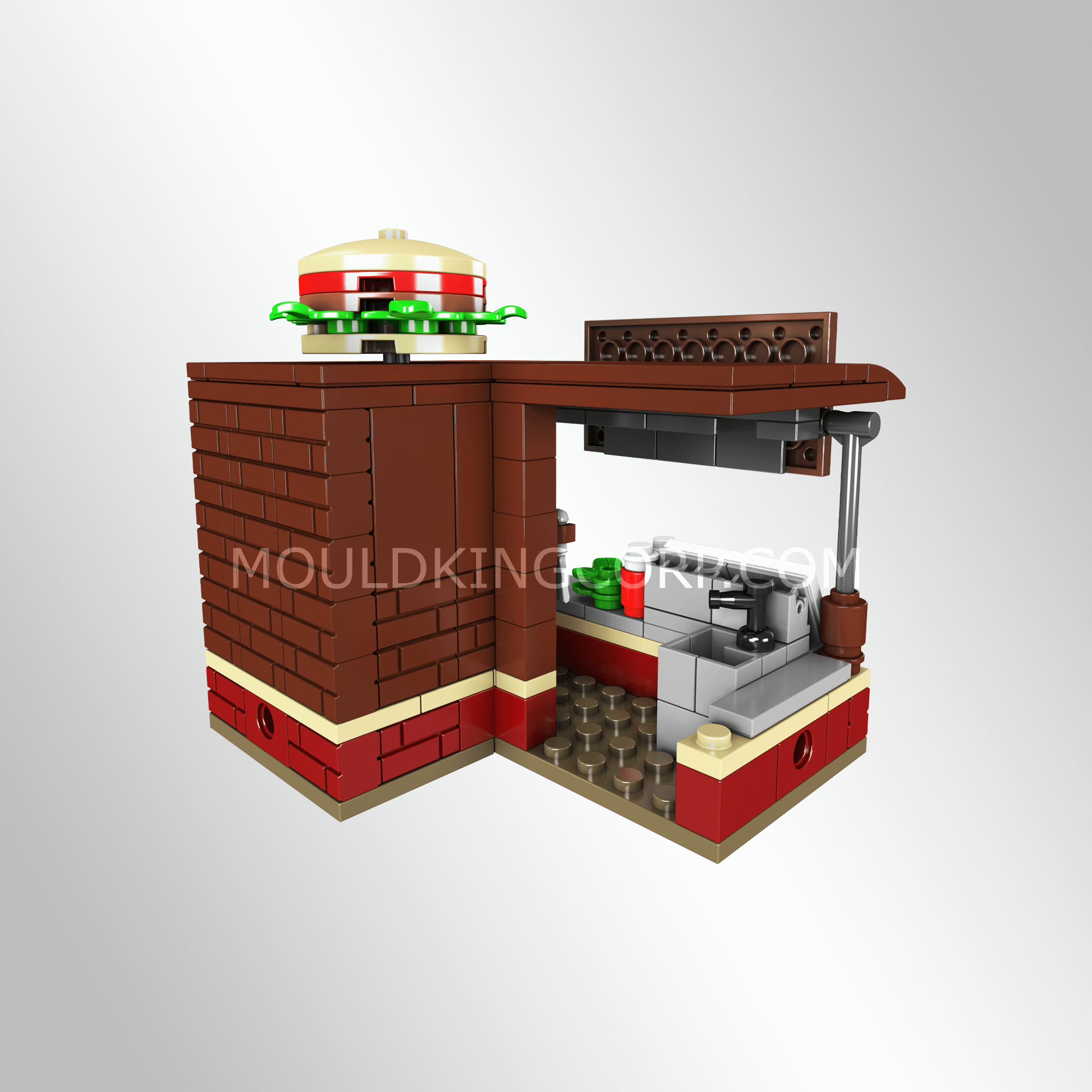 24028 BBQ Stand Building Toy Set | 249 Pcs | Modular Building Blocks - Image 2 of 8 | TheBrickTube