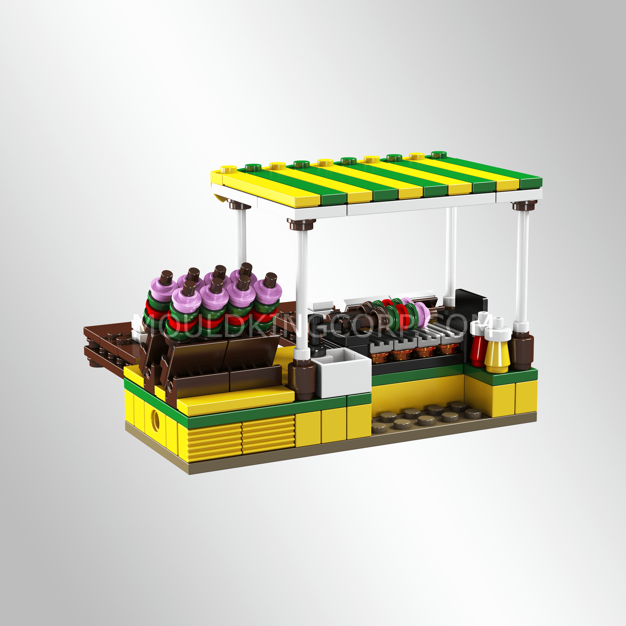 24030 Skewer Stand Building Toy Set | 243 Pcs | Modular Building Blocks - Image 2 of 8 | TheBrickTube