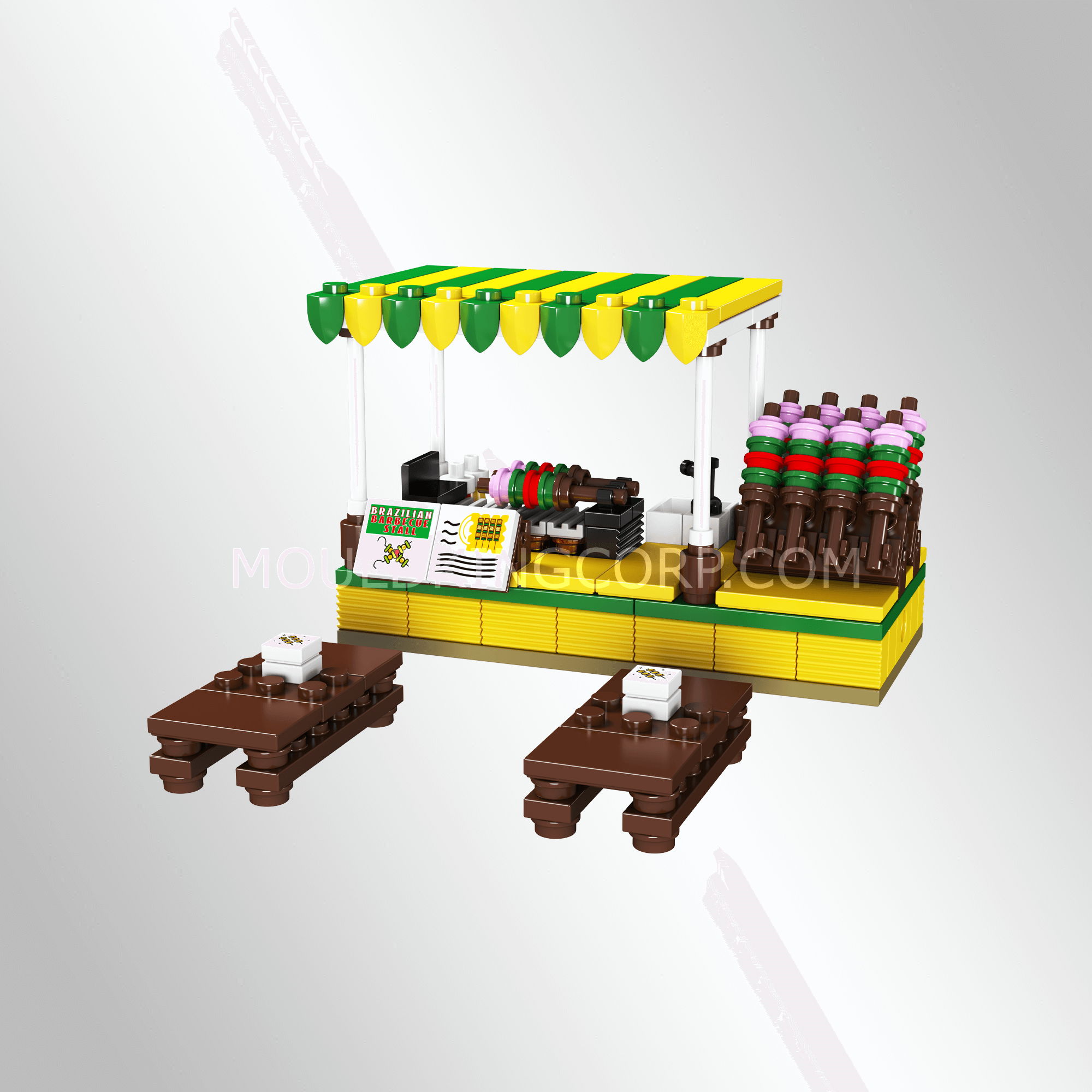 24030 Skewer Stand Building Toy Set | 243 Pcs | Modular Building Blocks - Image 3 of 8 | TheBrickTube
