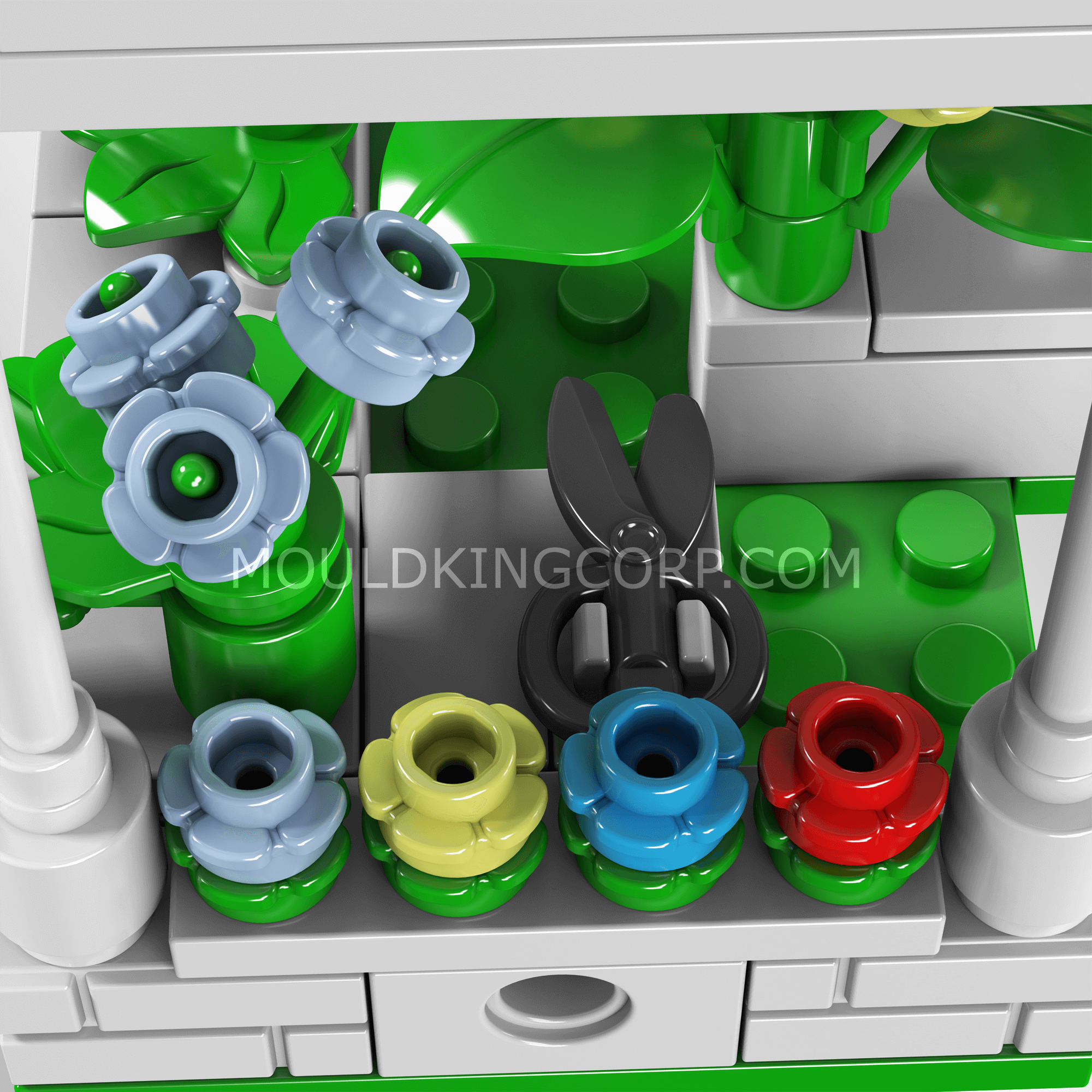 24032 Flower Shop Buidling Toy Set | 261 Pcs | Floral Building Blocks - Image 3 of 8 | TheBrickTube