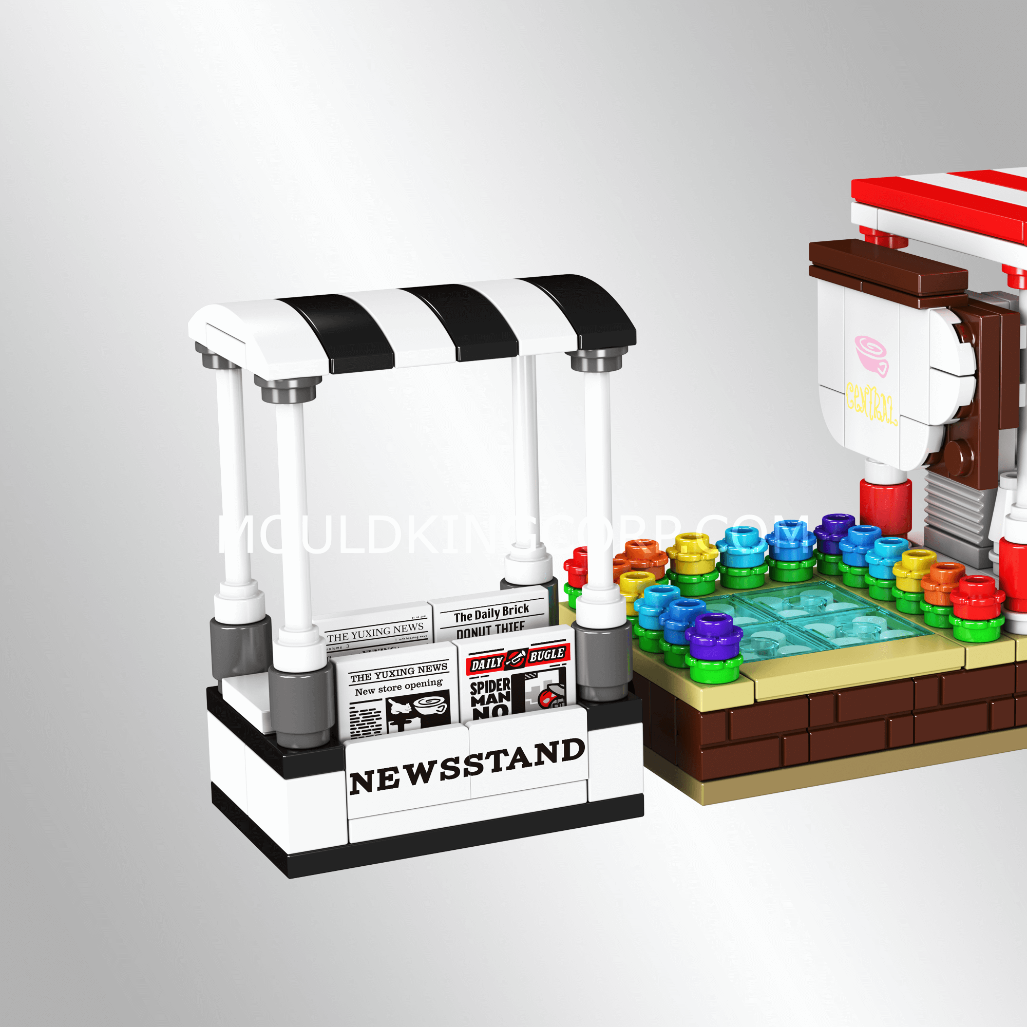24034 Coffee Shop & Newsstand Building Set | 265 Pcs - Image 2 of 8 | TheBrickTube