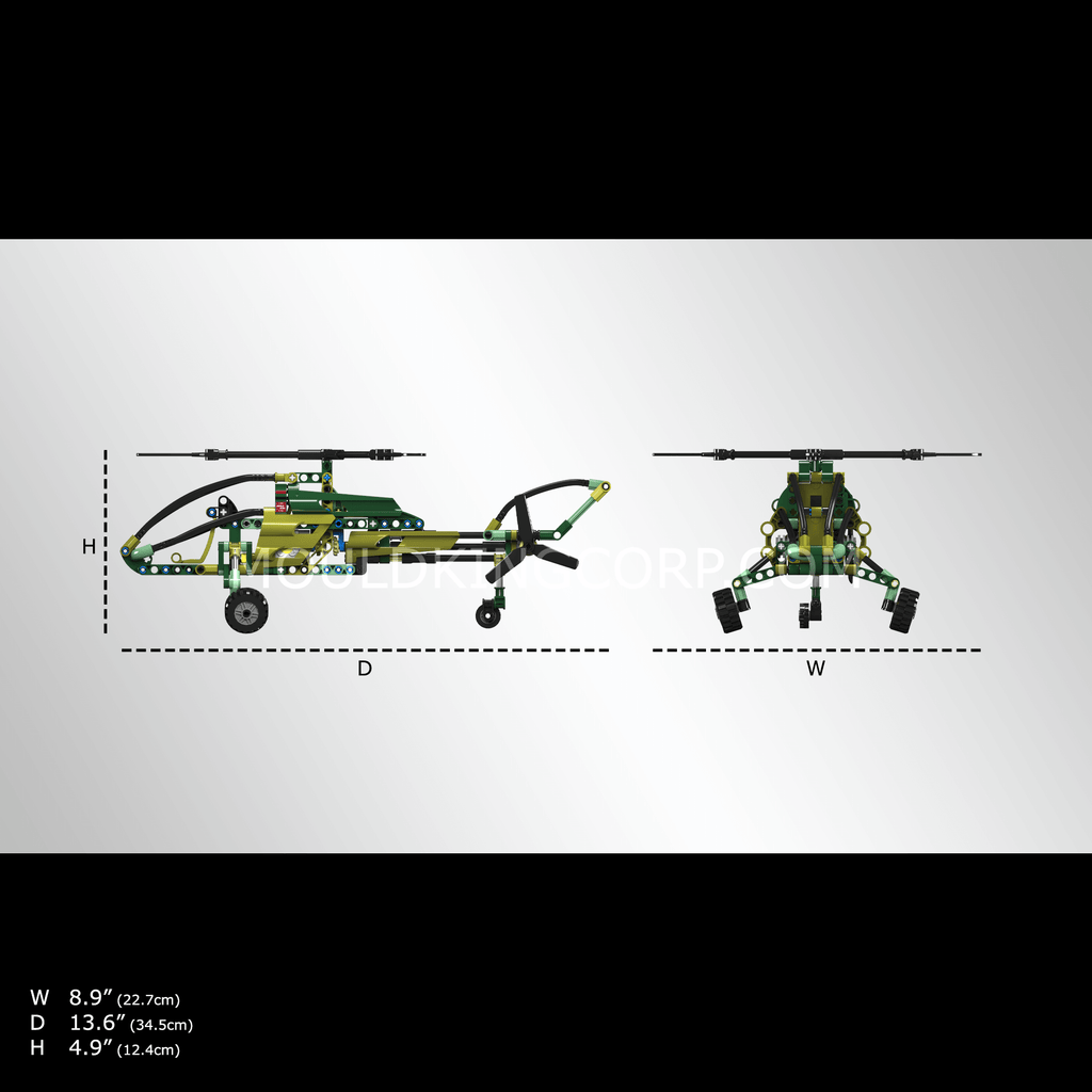 24052 Exploration Helicopter Model Building Set | 284 Pcs - Image 5 of 5 | TheBrickTube