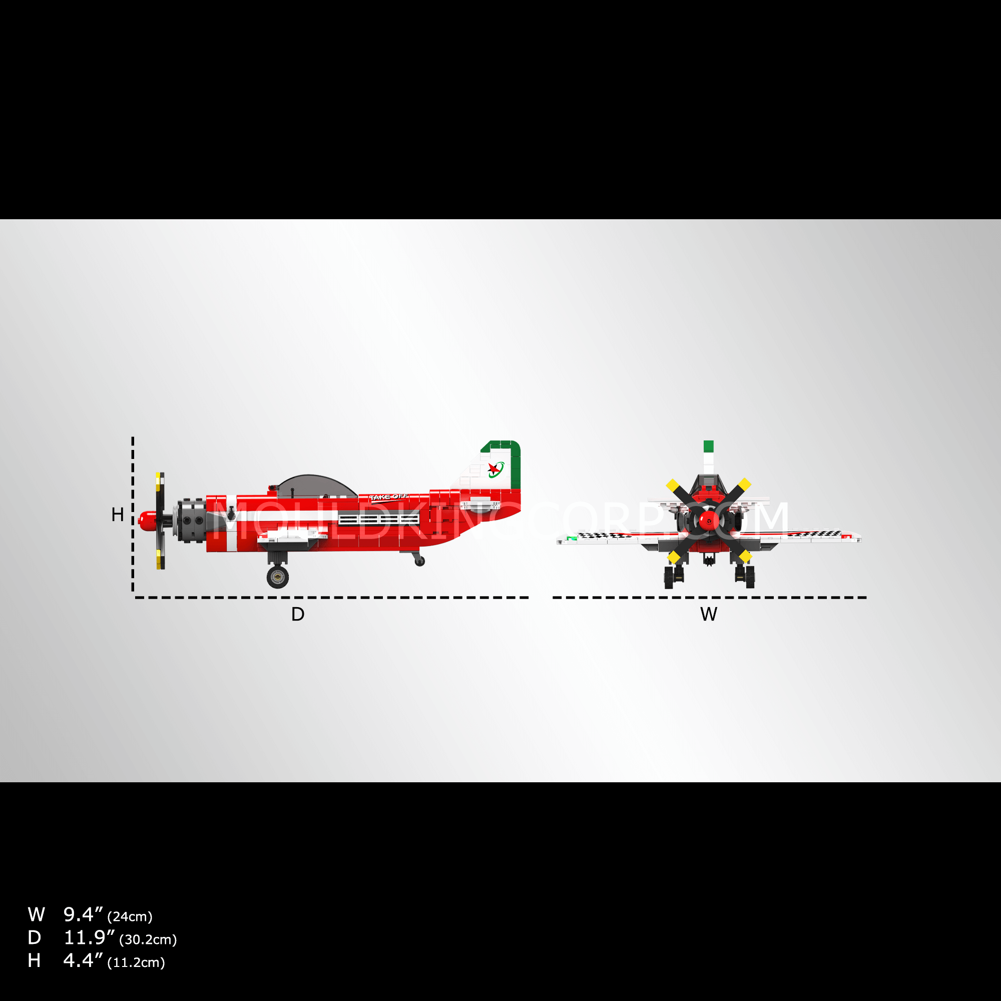 24058 Racing Airplane Model Building Set | 470 Pcs - Image 5 of 5 | TheBrickTube