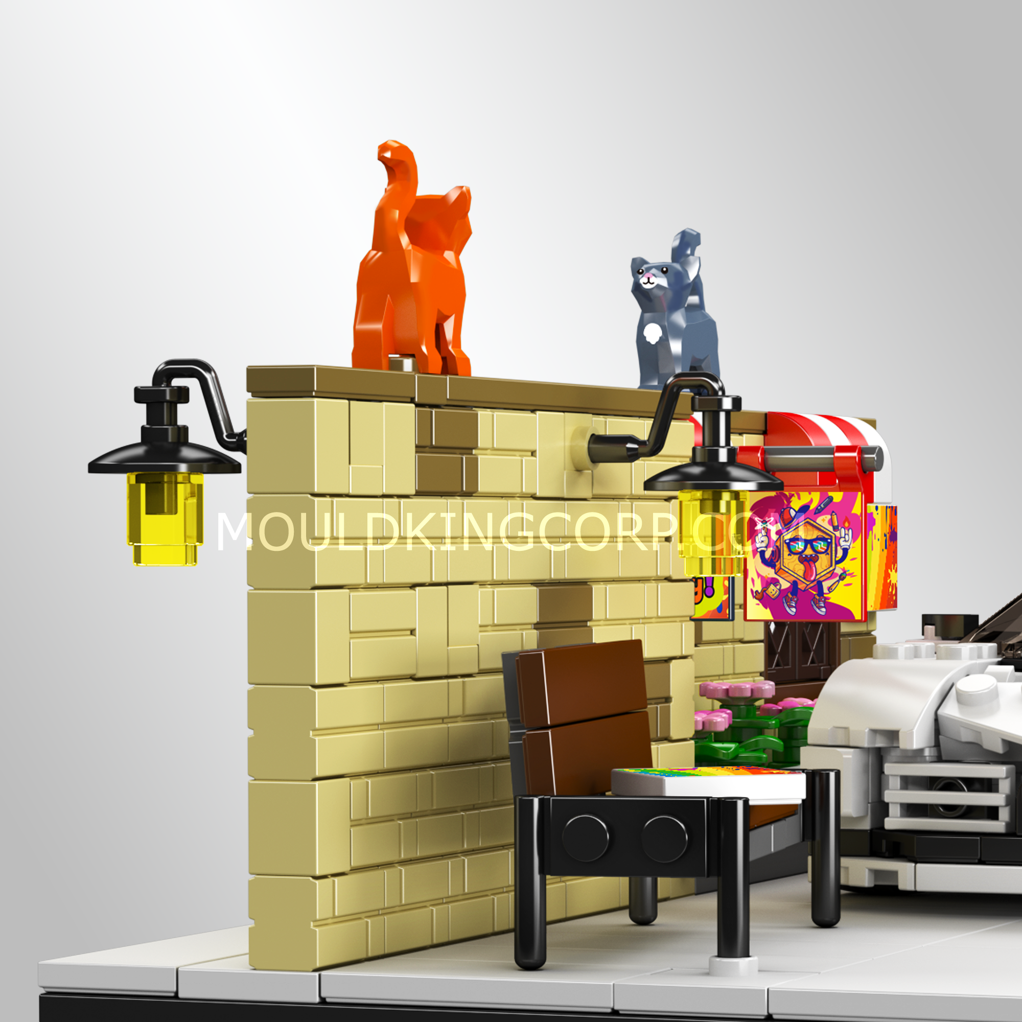 24065 Street-side Centodieci Super Sports Car Building Set | 588 Pcs - Image 2 of 4 | TheBrickTube