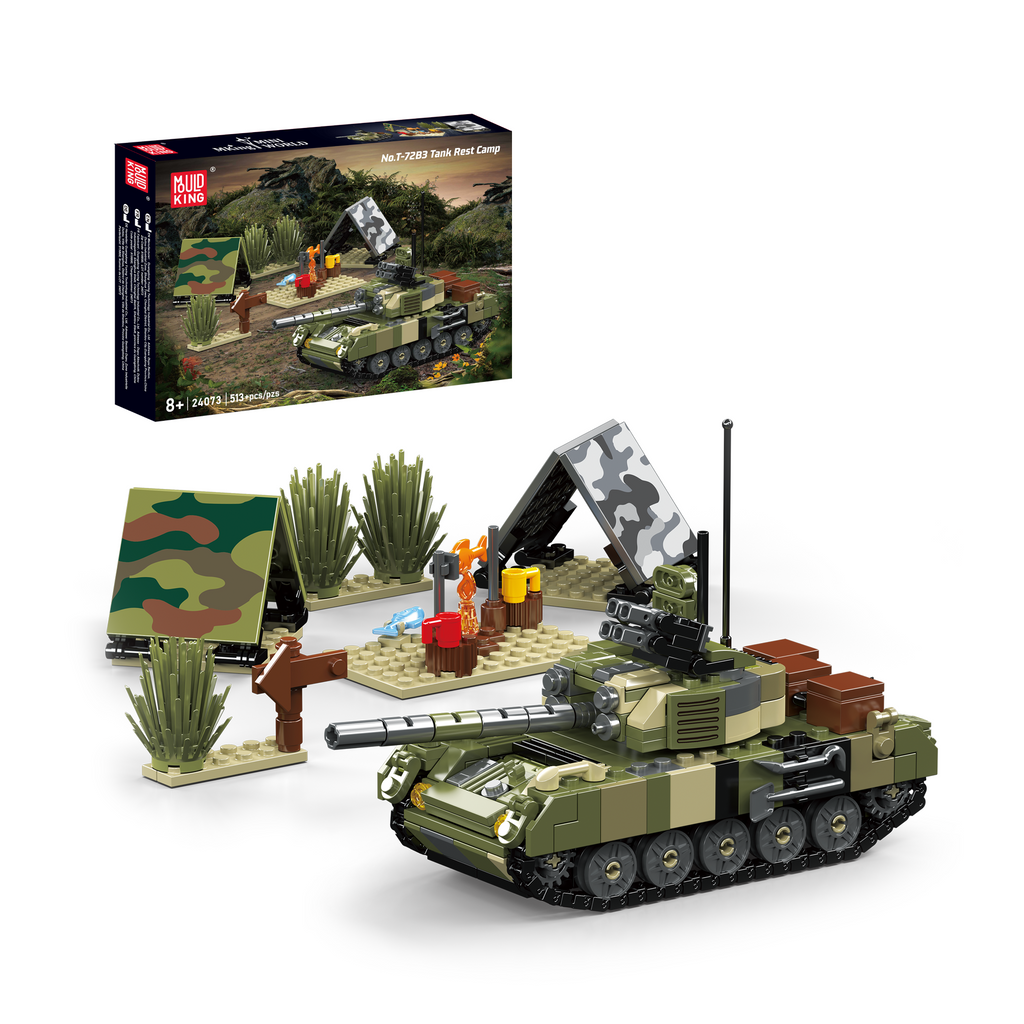 24073 Tank Rest Camp Building Set | 513 Pcs - Main Image | TheBrickTube