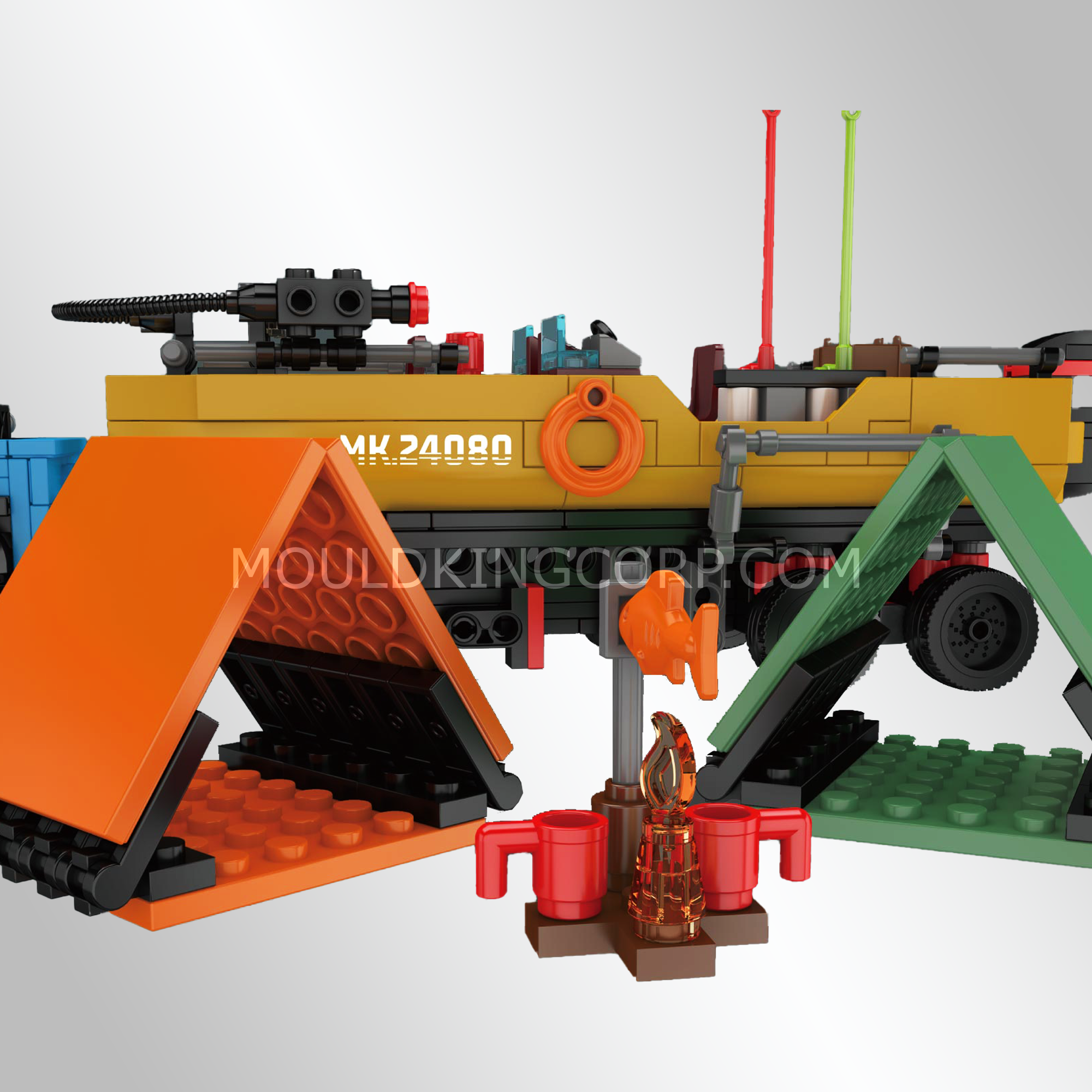 24080 Fishing Boat Trailer Building Set | 872 Pcs - Image 4 of 5 | TheBrickTube